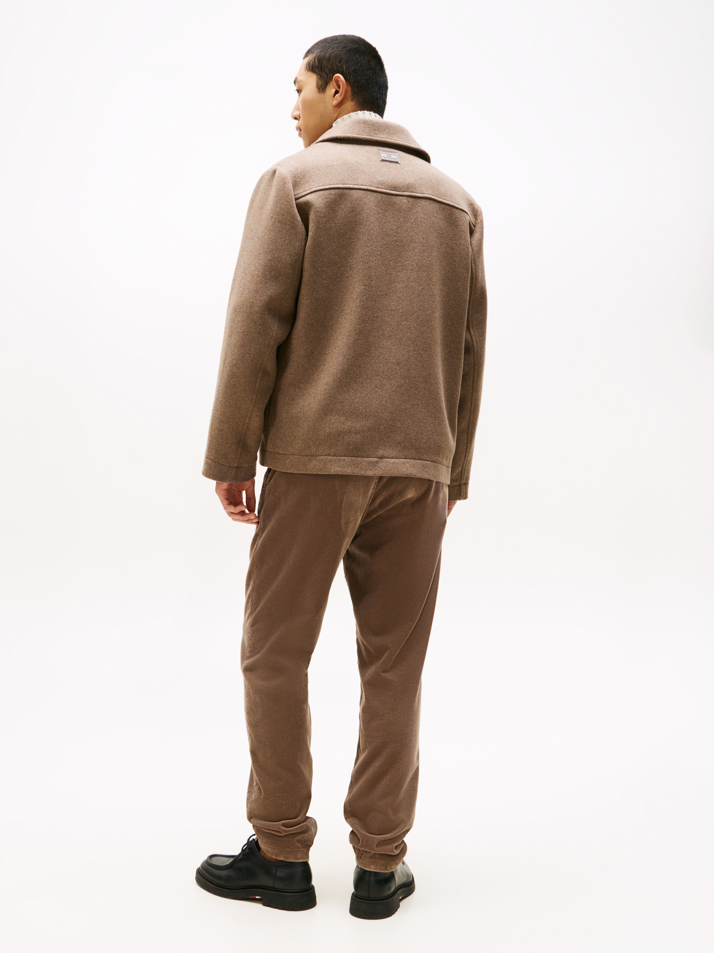 Tommy Hilfiger Wolljacke »WOOL JACKET« ohne Kapuze Wolljacke Übergangsjacke, Winterjacke