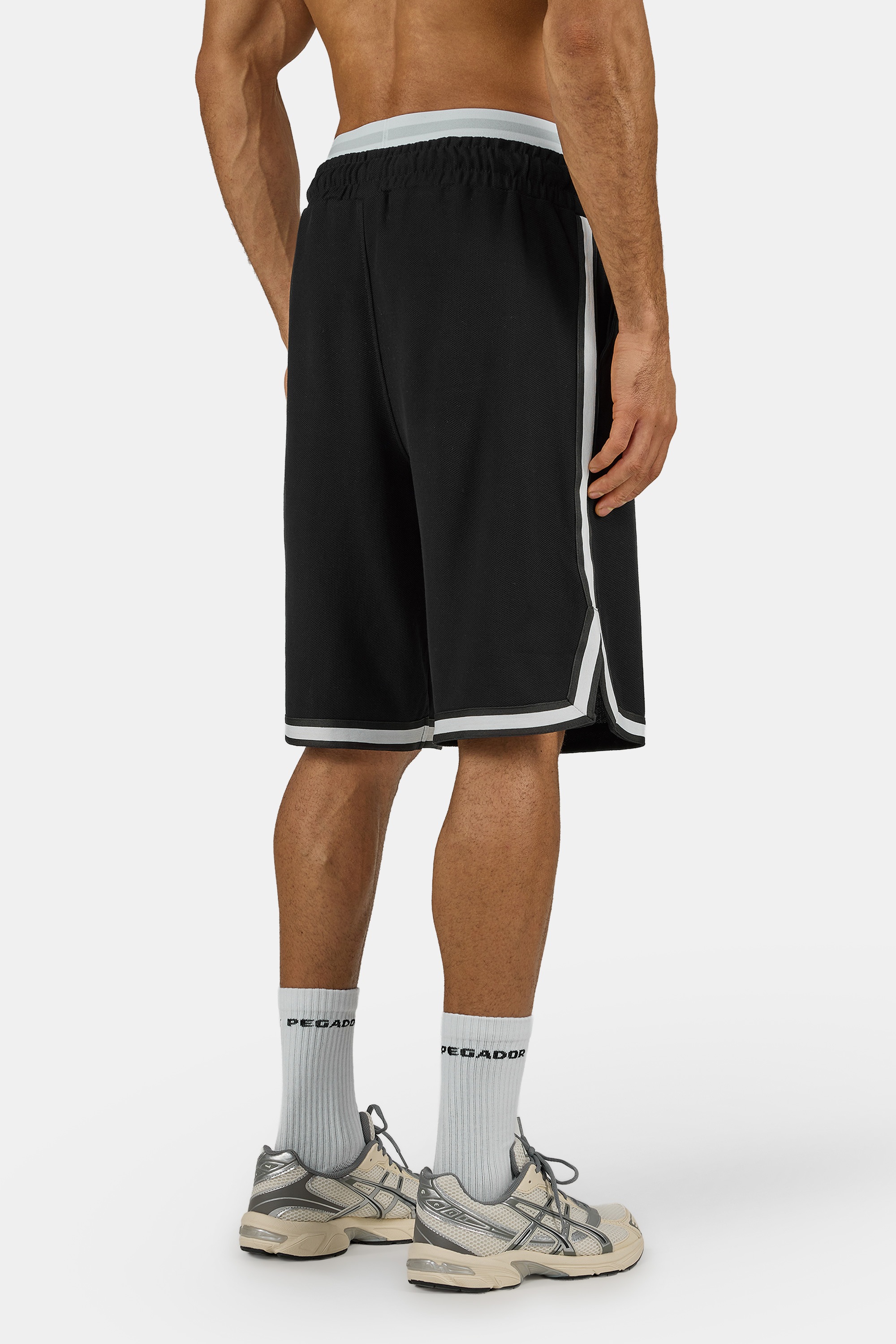PEGADOR Sweatshorts »Signar Pique Basketball Shorts«  Baumwolle, regular fit