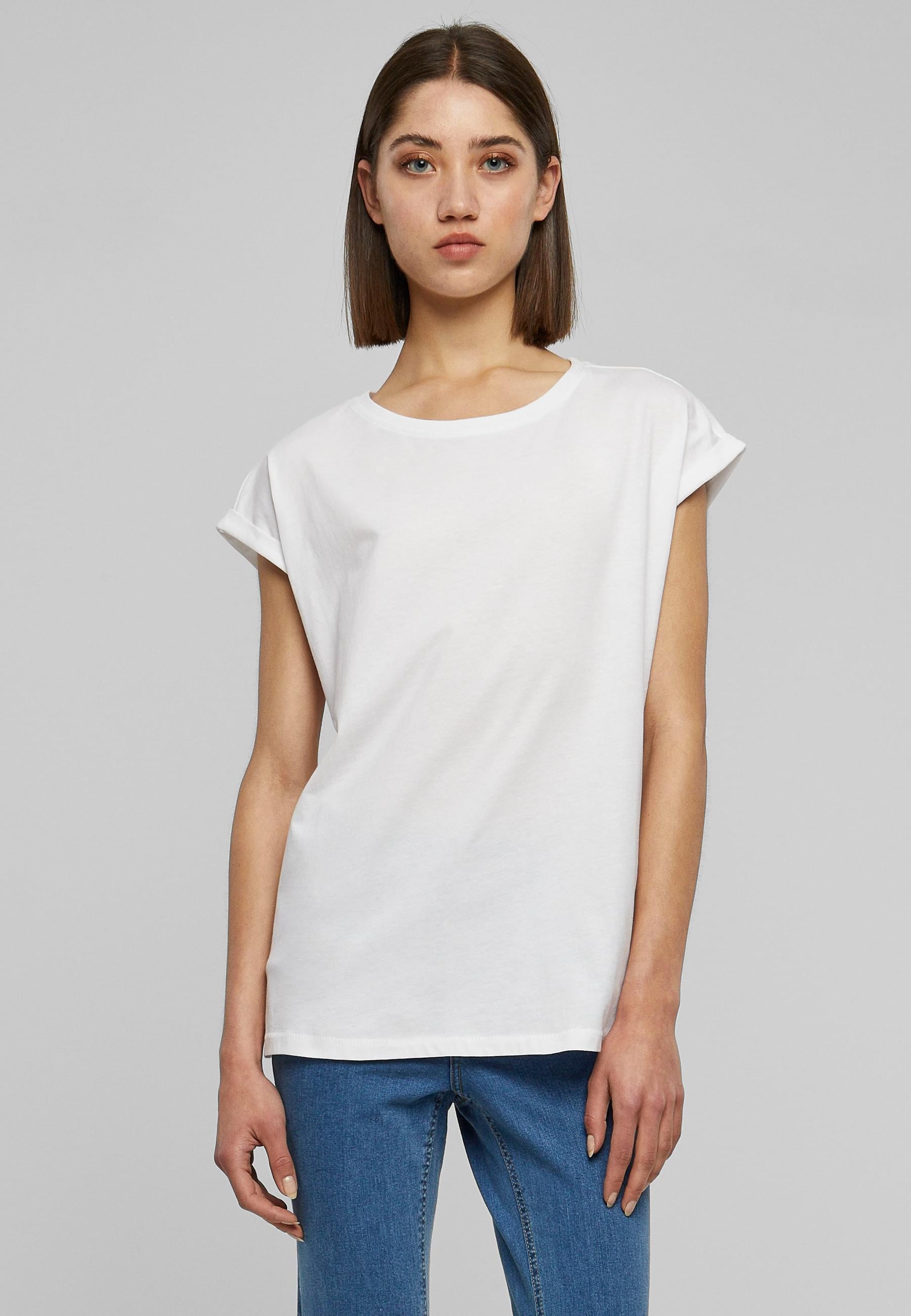 URBAN CLASSICS T-Shirt »Urban Classics Damen Ladies Extended Shoulder Tee 2-Pack«, (1 tlg.)