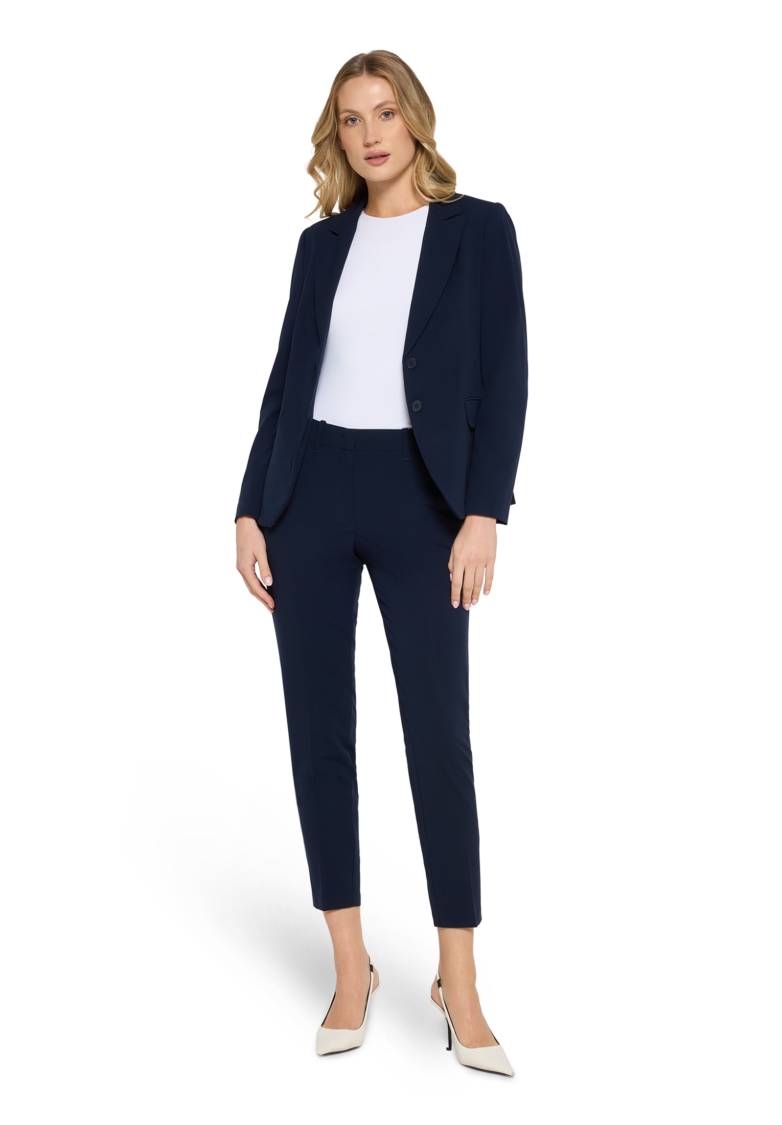 Betty&Co Longblazer »Damen Klassischer Blazer mit Taschen« Druckfutter