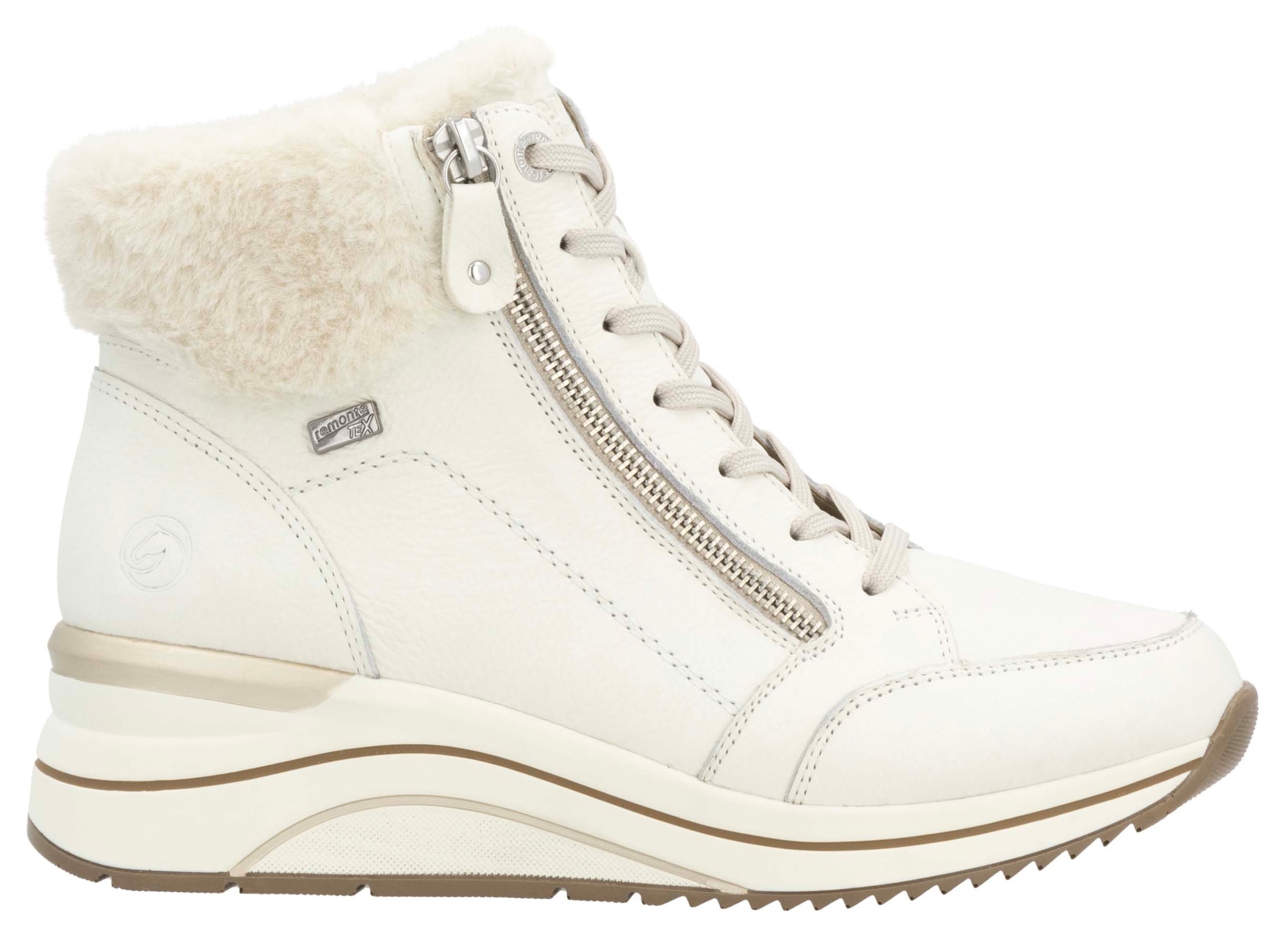 Remonte Winterstiefelette, Keilabsatz, Schnürboots mit wasserabweisender TEX-Membran