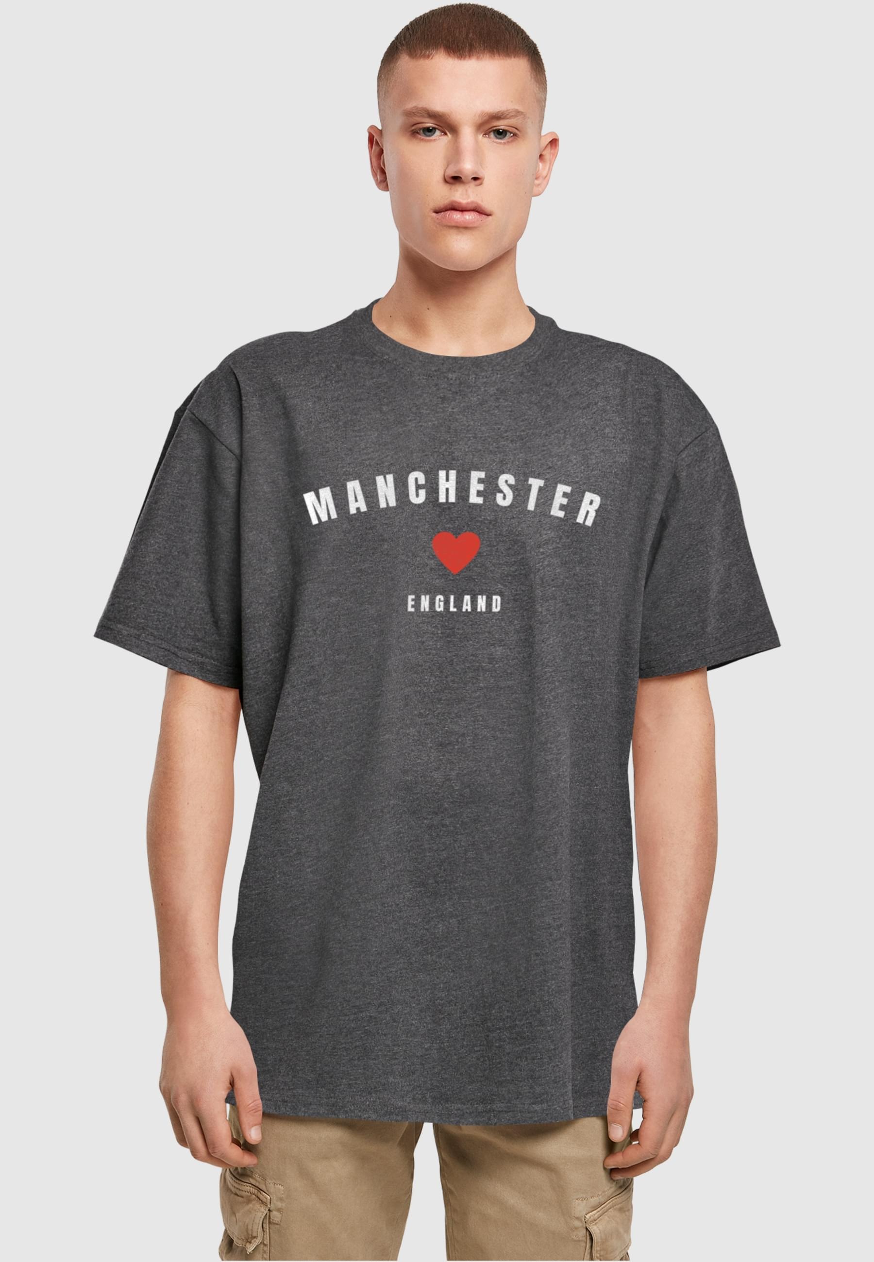 Merchcode T-Shirt »Merchcode Herren Manchester X Heavy Oversize Tee-BY102«, (1 tlg.)