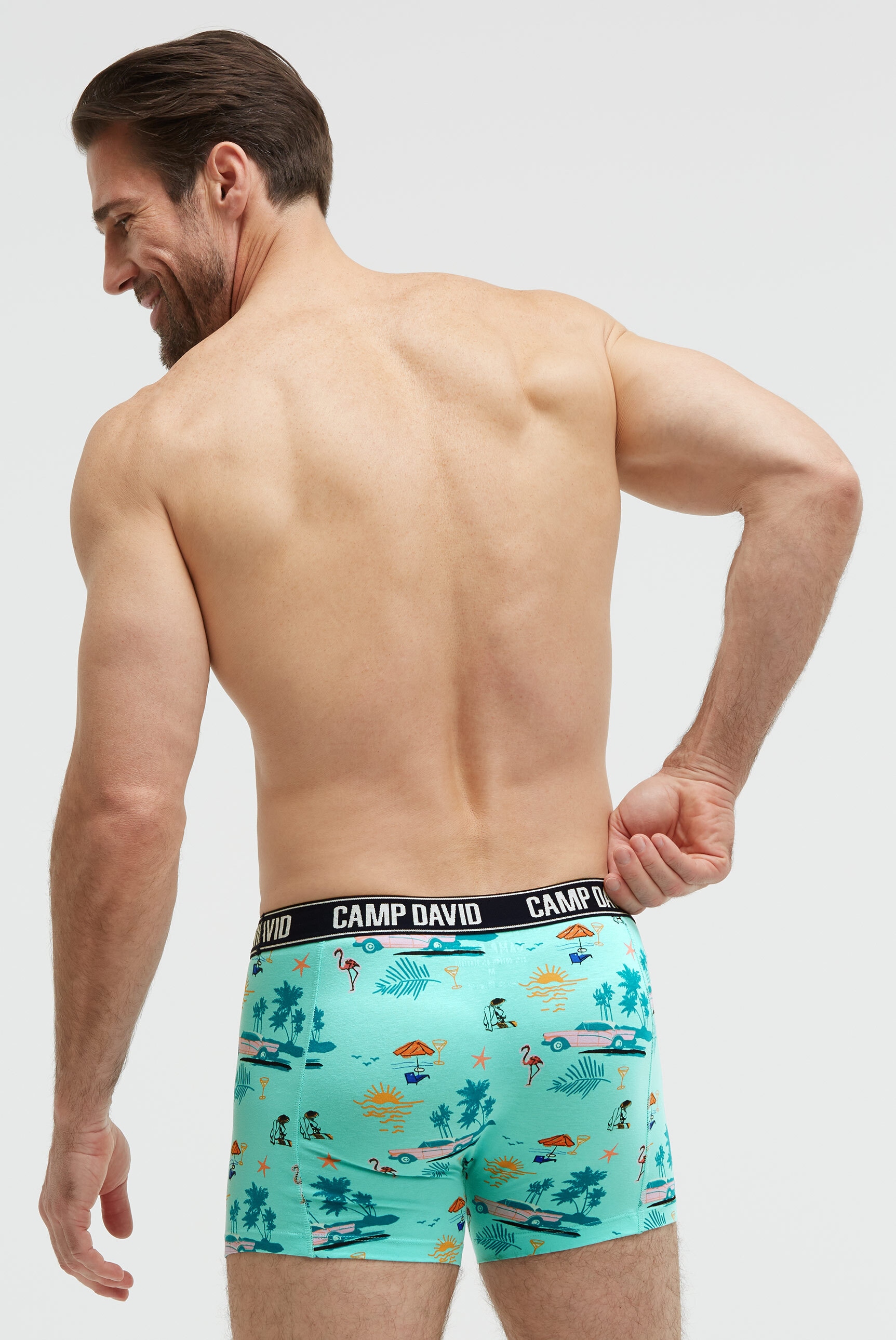 CAMP DAVID Boxershorts »Set:« 2 Stk. mit All Over Print