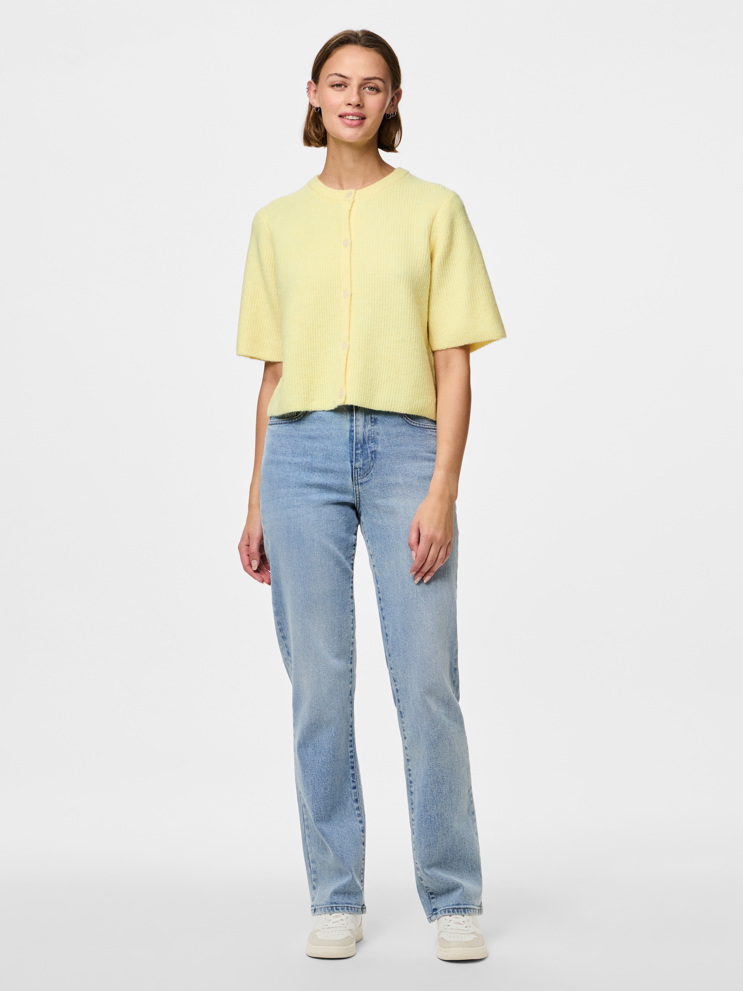 Thumbnail - pieces Strickjacke "PCSILLY SS O-NECK KNIT CARDIGAN NOOS BC"