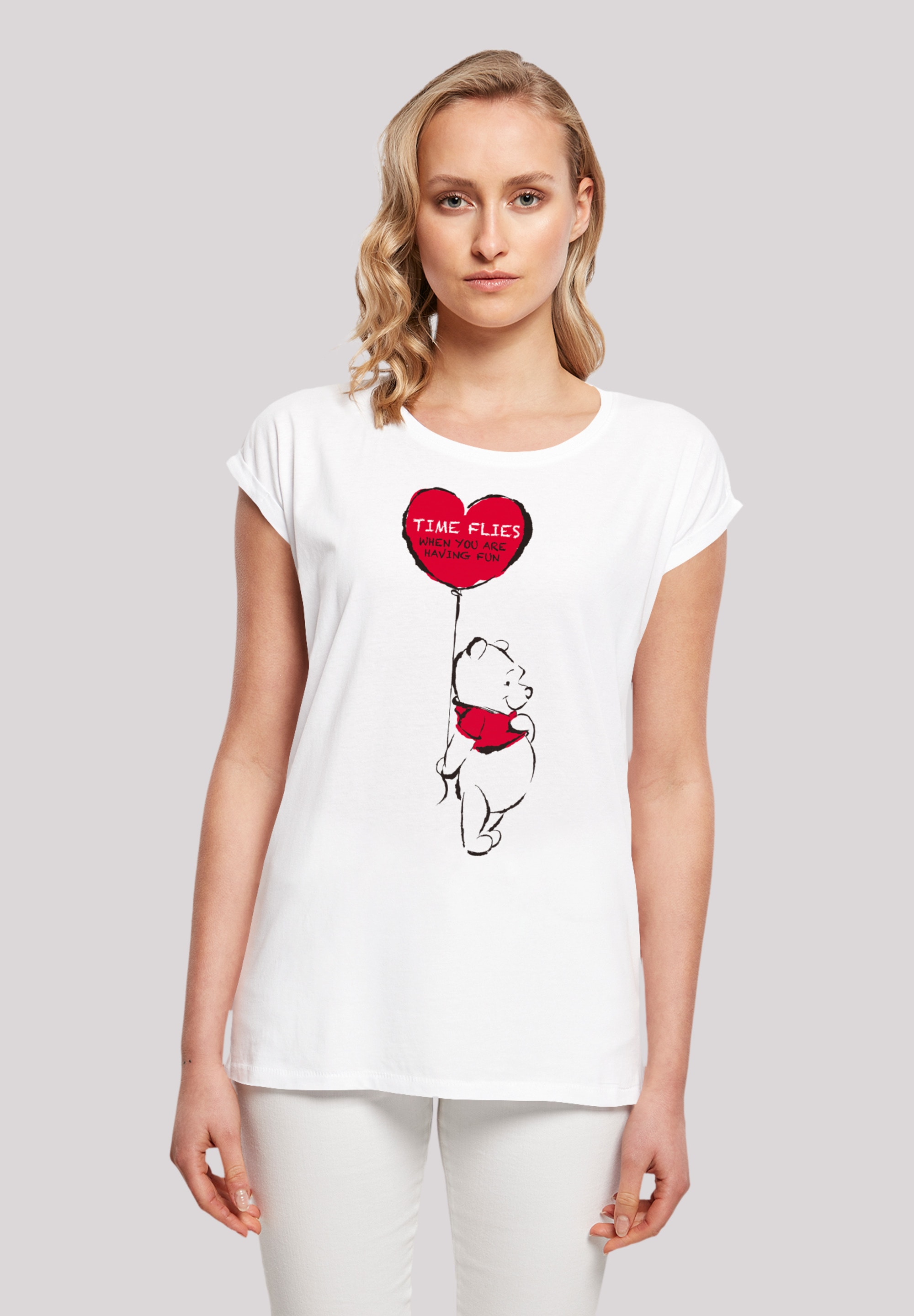 T-Shirt »Disney Winnie Puuh Time Flies«, Premium Qualität
