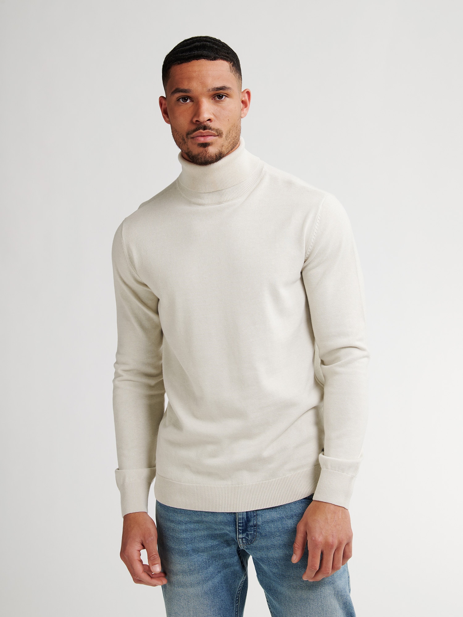 Petrol Industries Rollkragenpullover "Men Knitwear Collar Basi" Pflegeleichter Materialmix mit Baumwollanteil