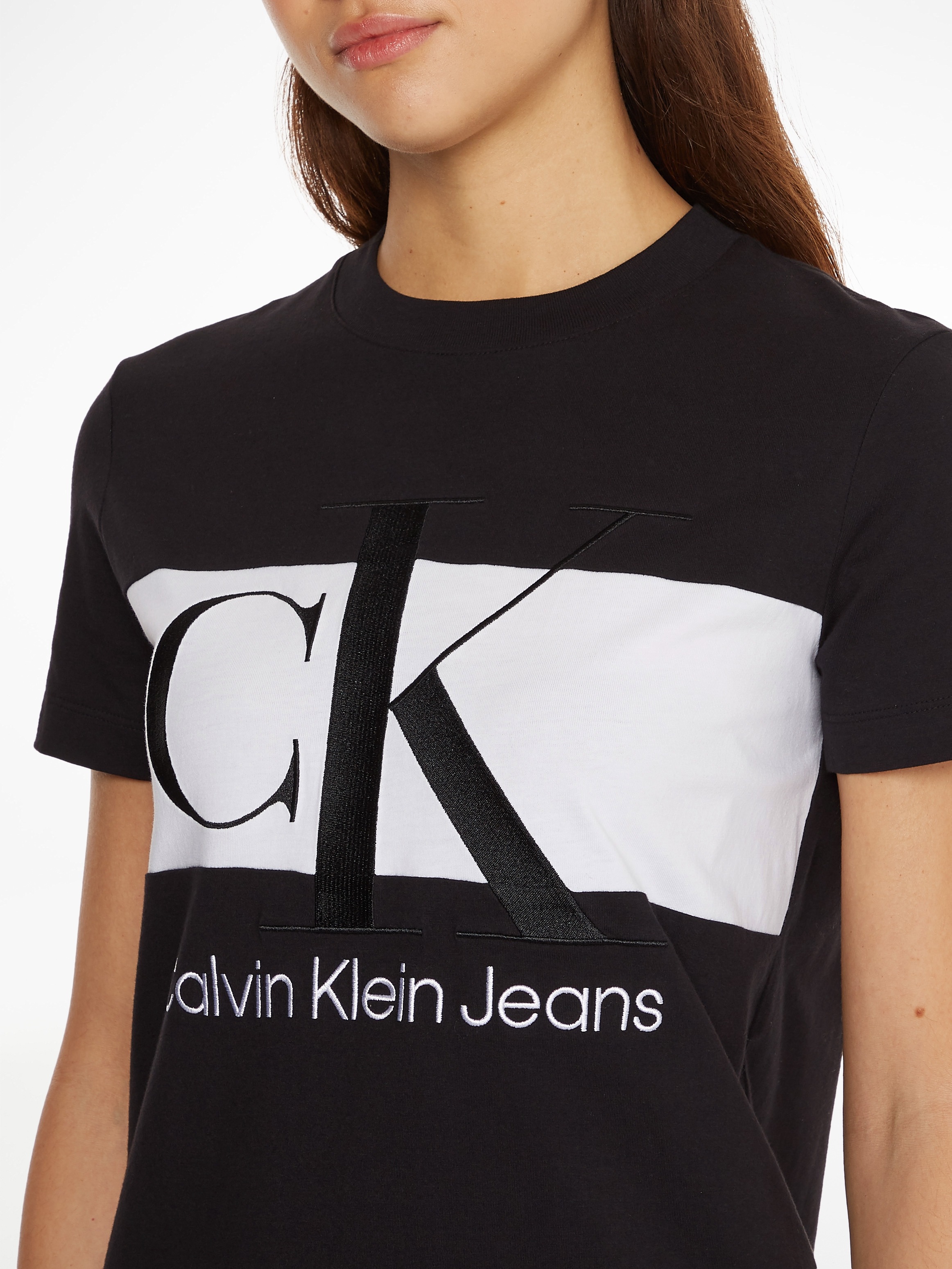 Calvin Klein Jeans Shirtkleid "BLOCKING T-SHIRT DRESS", mit großer Stickere günstig online kaufen