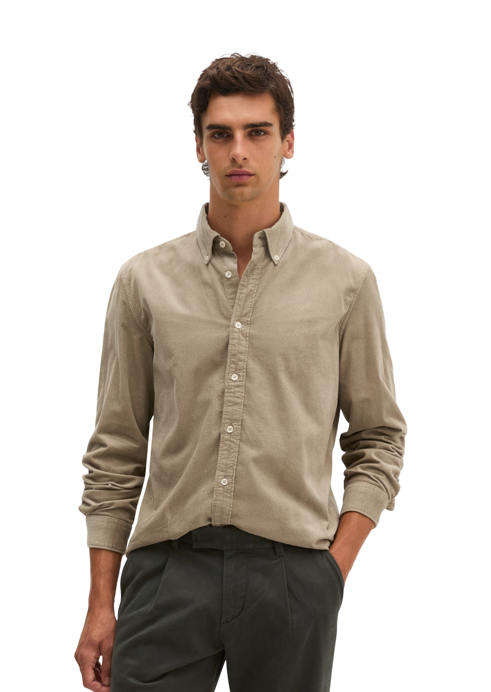 Marc OPolo Langarmhemd "mit Button-Down-Kragen"