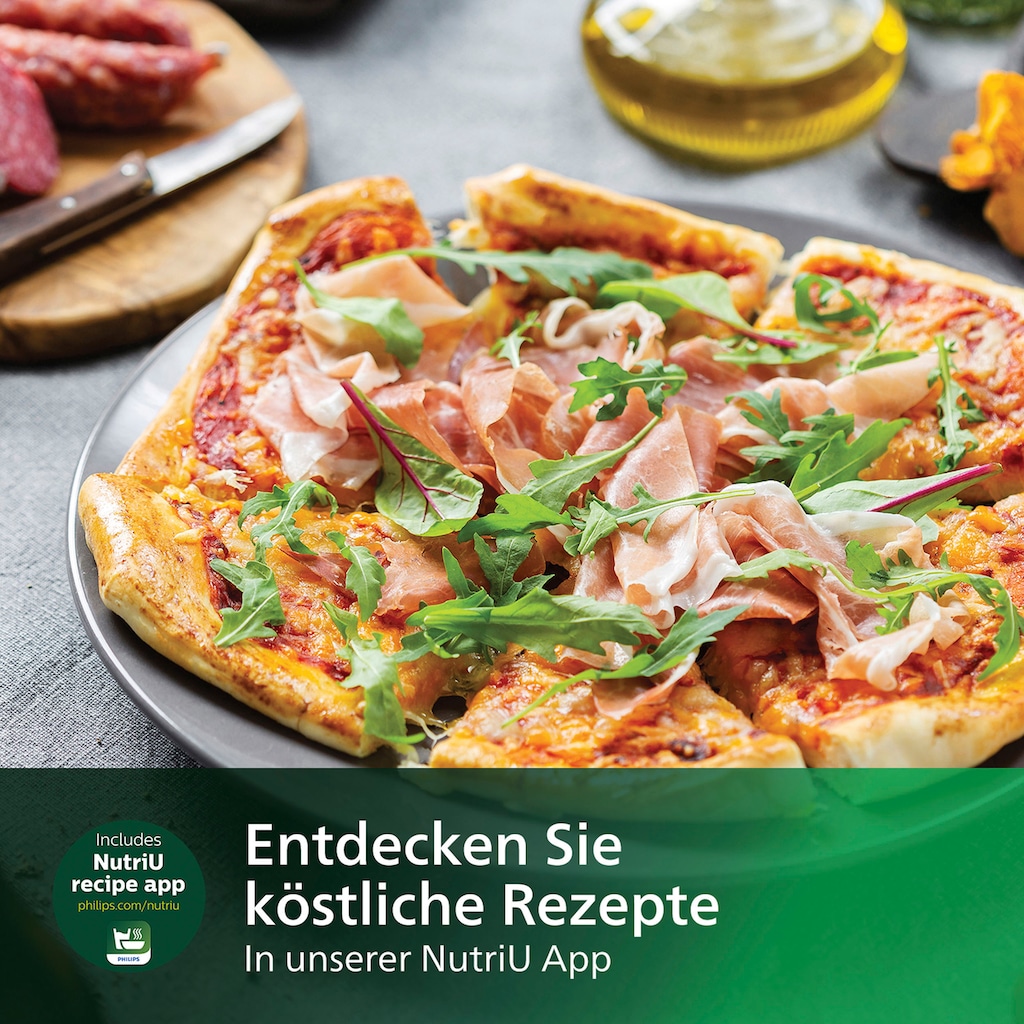 Philips Backeinsatz »HD9953/00 Pizzablech«, (2 tlg.), 24 cm Breite, spülmaschinengeeignet