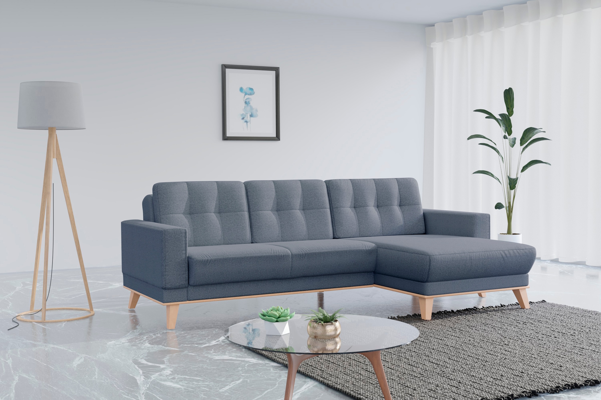 sit&more Ecksofa "Lavida L-Form", wahlweise mit Kippfunktion und Bettkasten günstig online kaufen