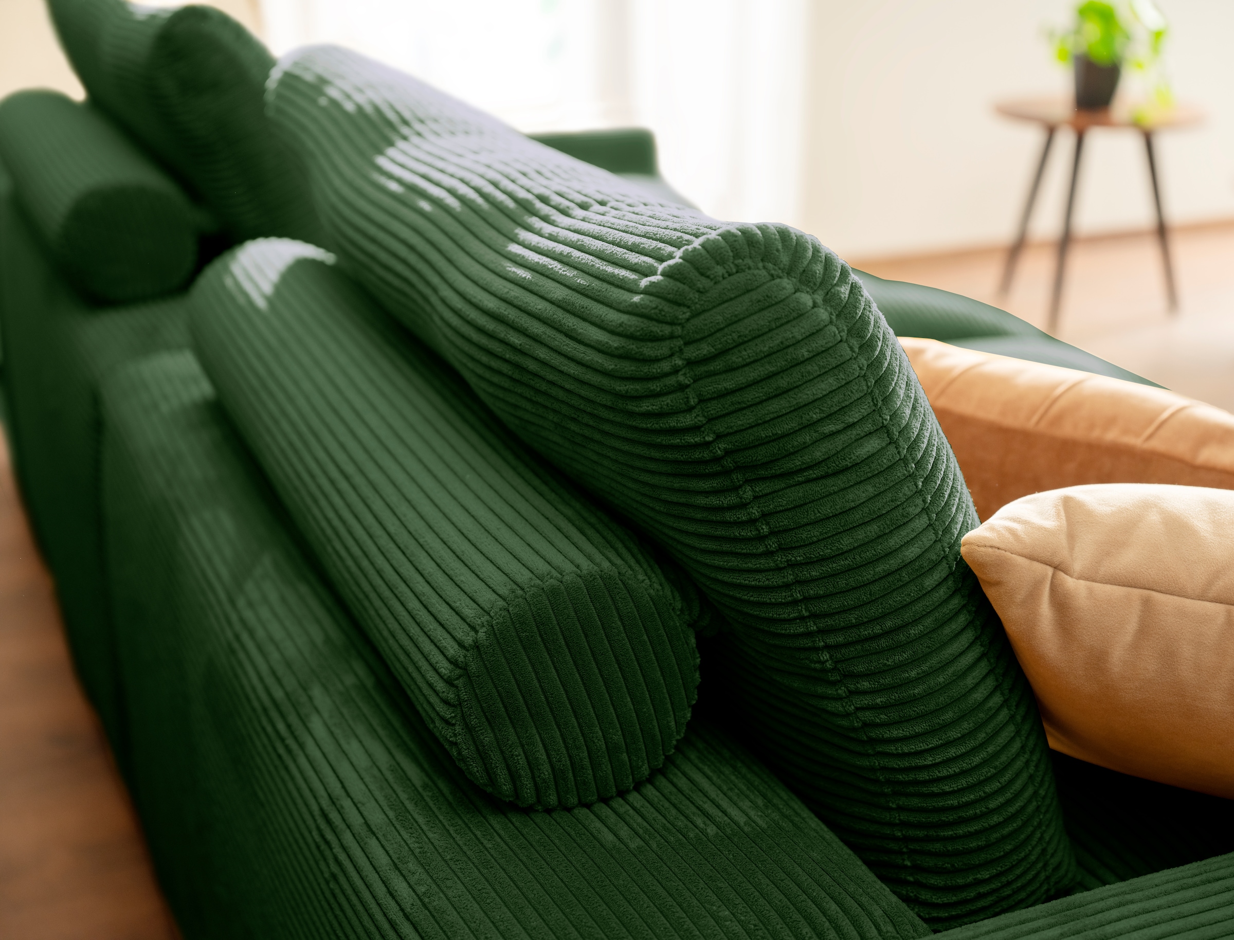 alina Big-Sofa »Sandy«, 266 cm breit und 123 cm tief, in modernem Cordstoff  | BAUR