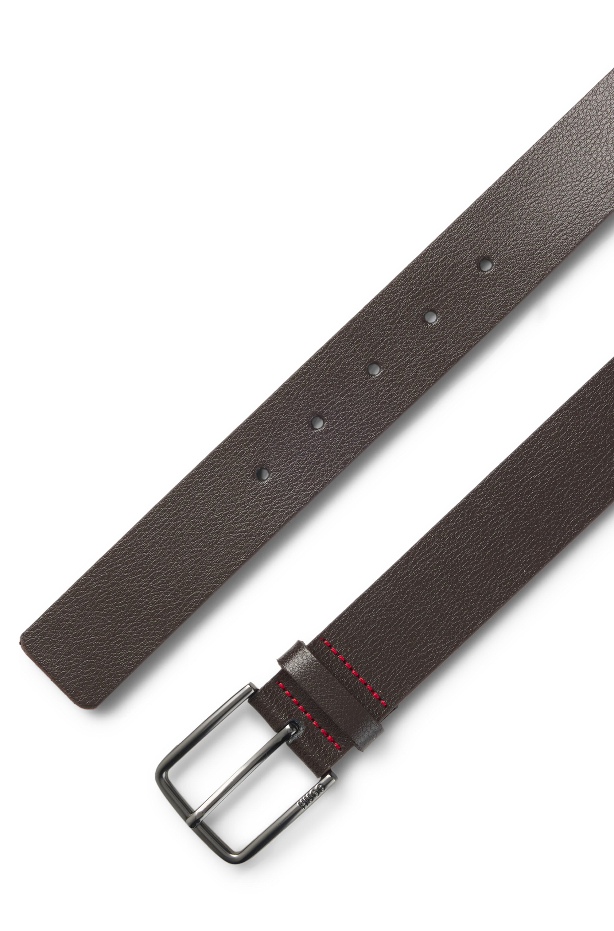 HUGO Ledergürtel »Gerik-Lam Sz35« mit polierter Schließe