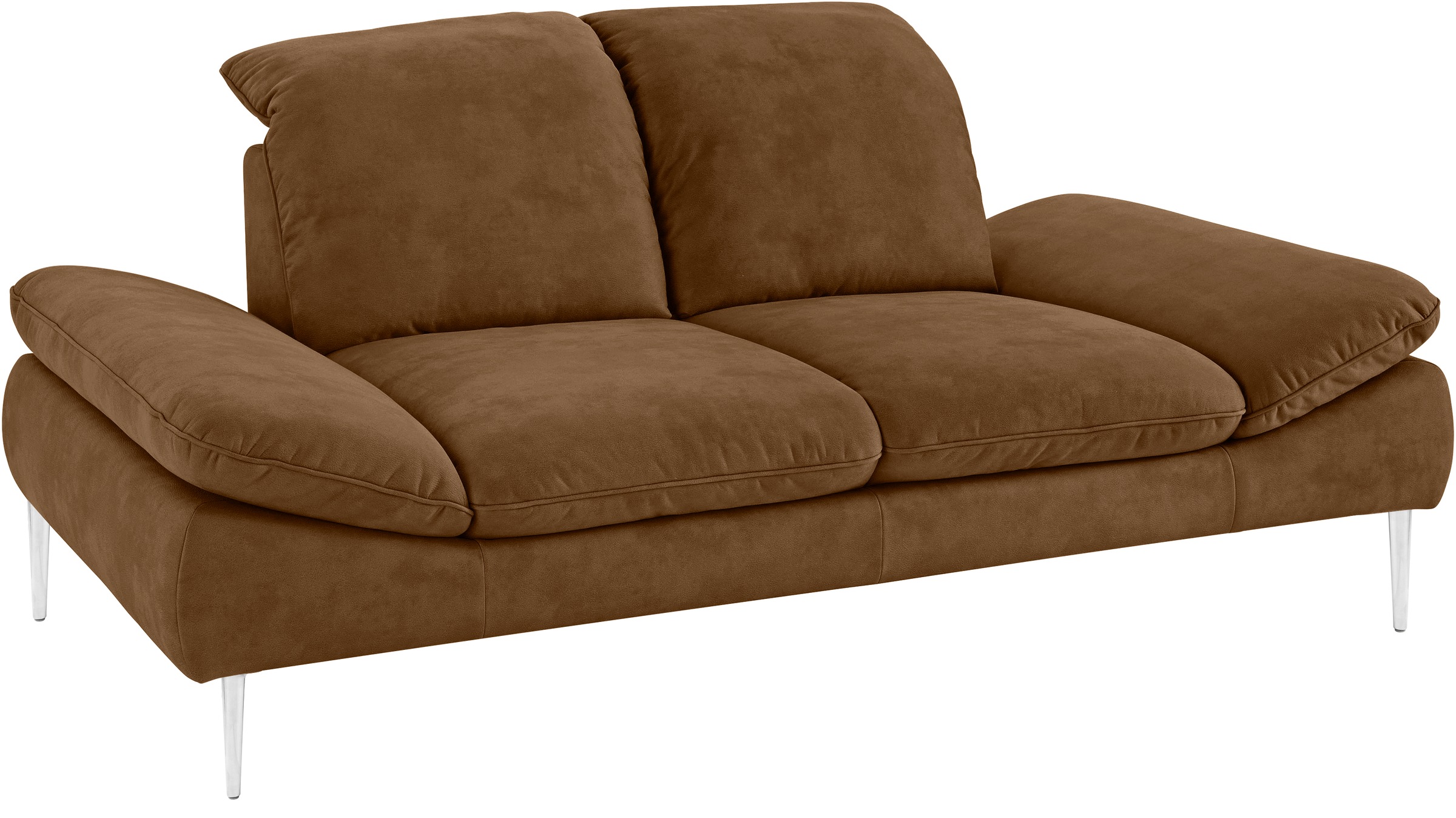 W.SCHILLIG 2-Sitzer »enjoy&MORE«, mit Sitztiefenverstellung, Füße silber matt, Breite 202 cm