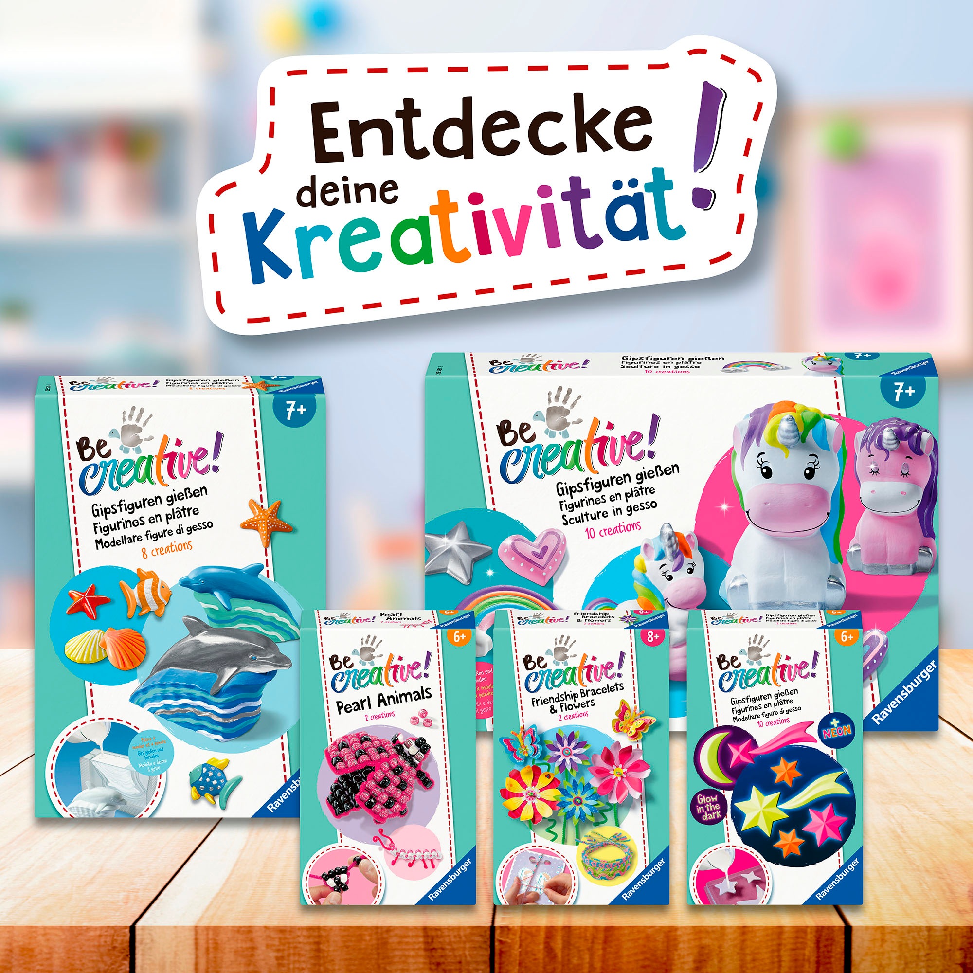 Ravensburger Kreativset »BeCreative Mini - Freundschaftsbändchen & Blumen«, Made in Europe