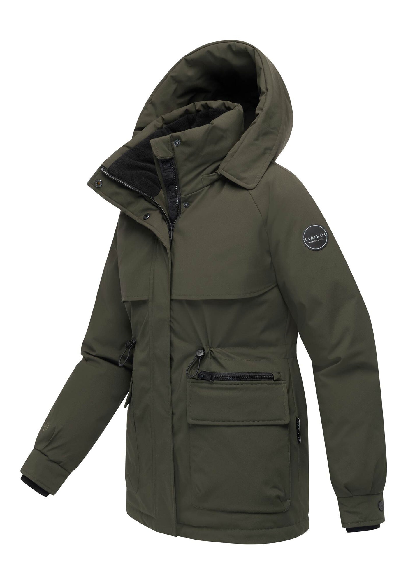 Marikoo Winterjacke »Shigaraa«, mit moderner Front- und Rückenpasse