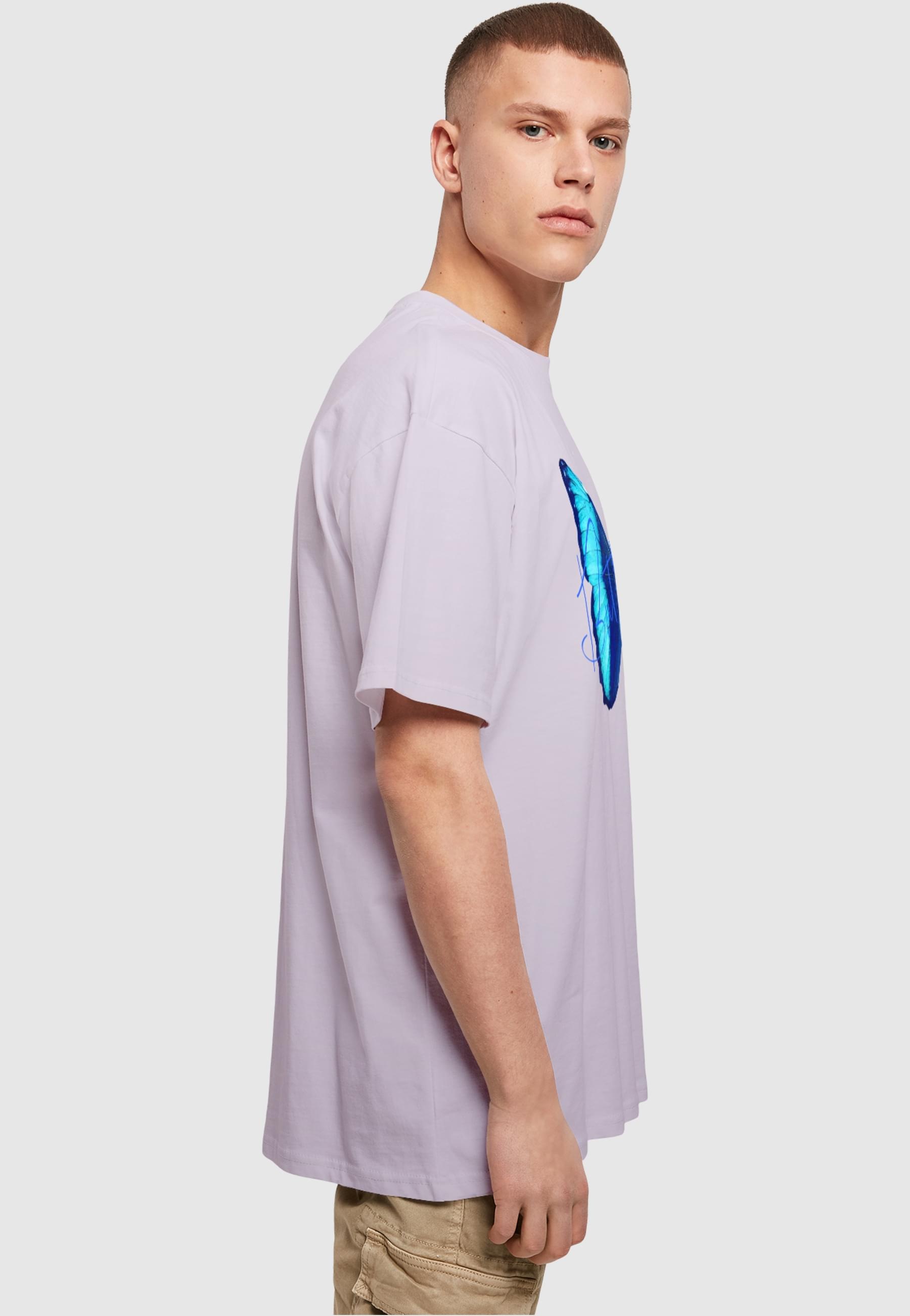 Merchcode T-Shirt »Merchcode Herren Butterfly Blue Heavy Oversized Tee«, (1 tlg.)