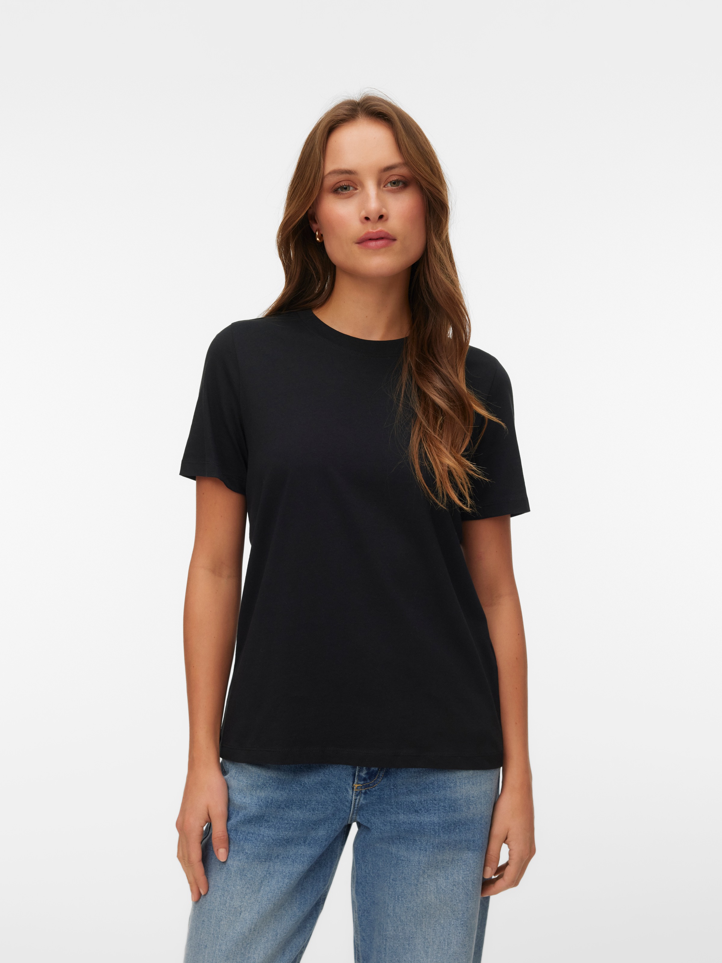 Vero Moda T-Shirt "VMPAULINA SS T-SHIRT 2-PACK JRS" Packung, 2 Baumwolle, r günstig online kaufen
