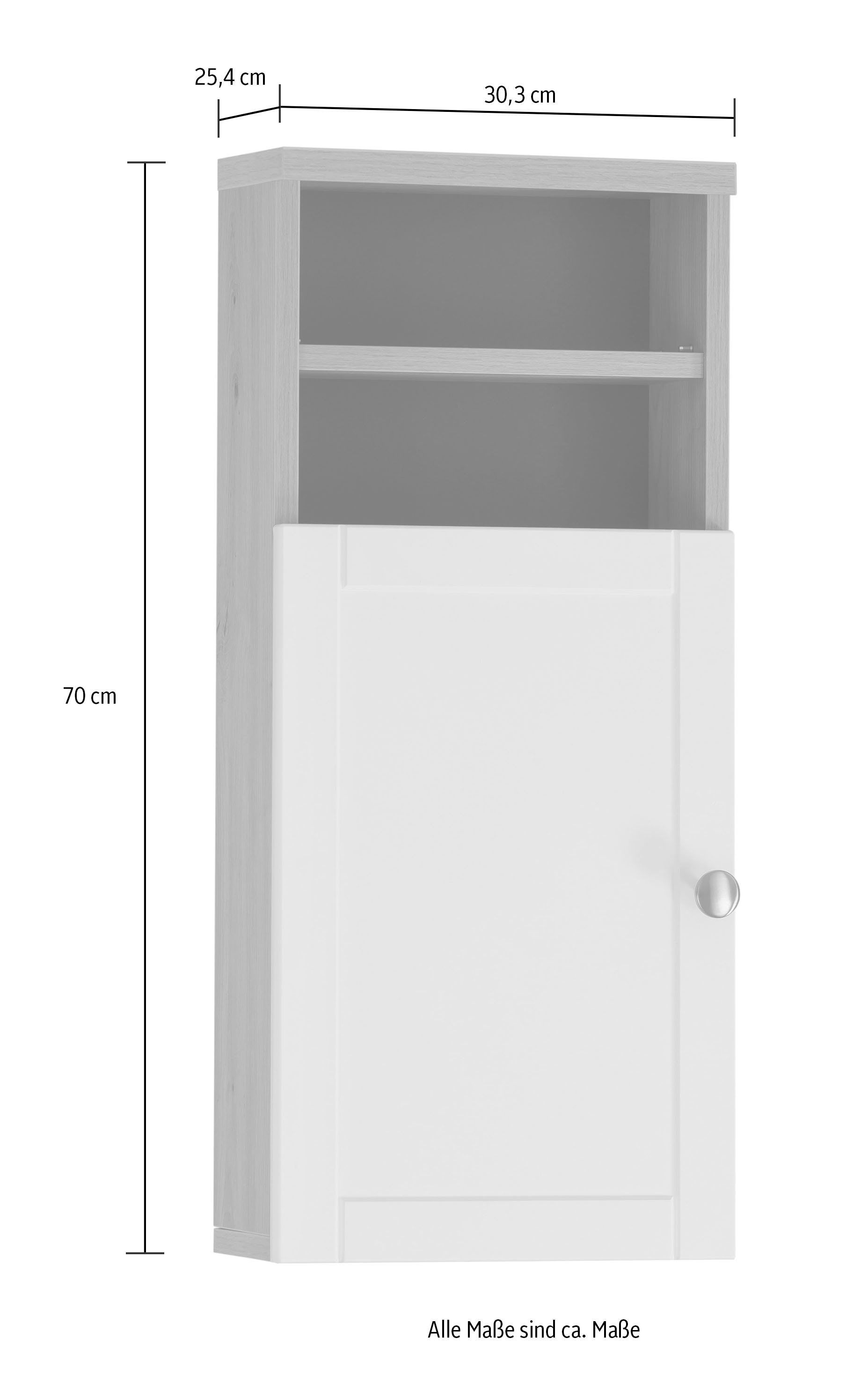 Schildmeyer Unterschrank »Jesper Breite 30,3 cm«, Tür in Landhausoptik,  Griff und Beschläge aus Metall | BAUR