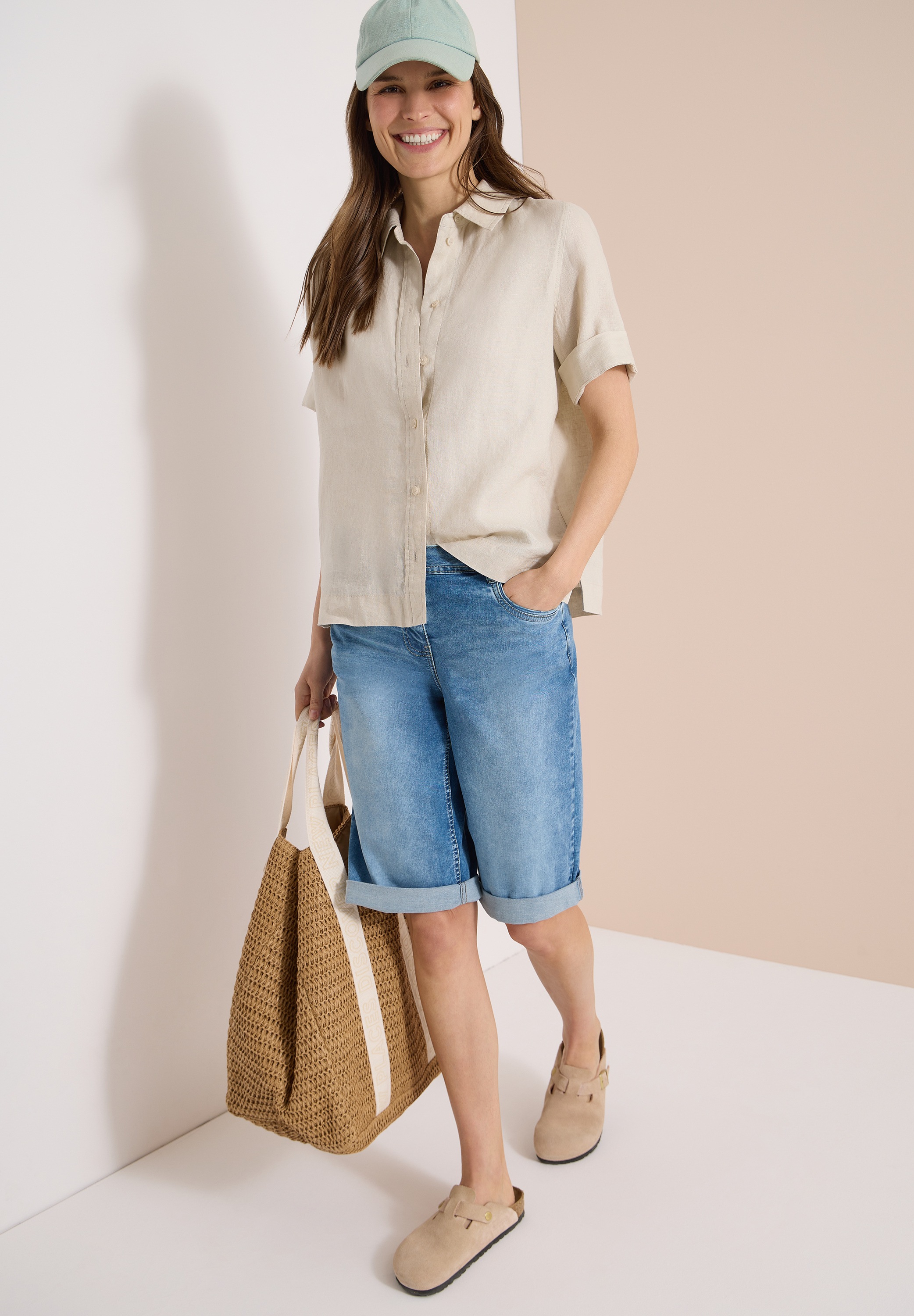 Cecil Shorts »Neele«  Jeans-Shorts/Loose Fit mit Stretch