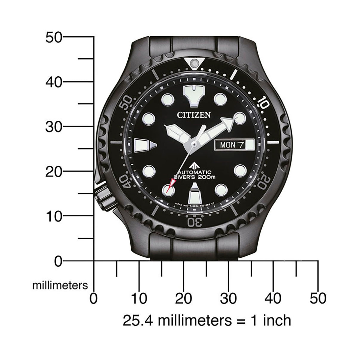 Citizen Automatikuhr »Promaster Mechanical Diver«, Armbanduhr, Herrenuhr, Damenuhr, Taucheruhr, bis 20 bar wasserdicht
