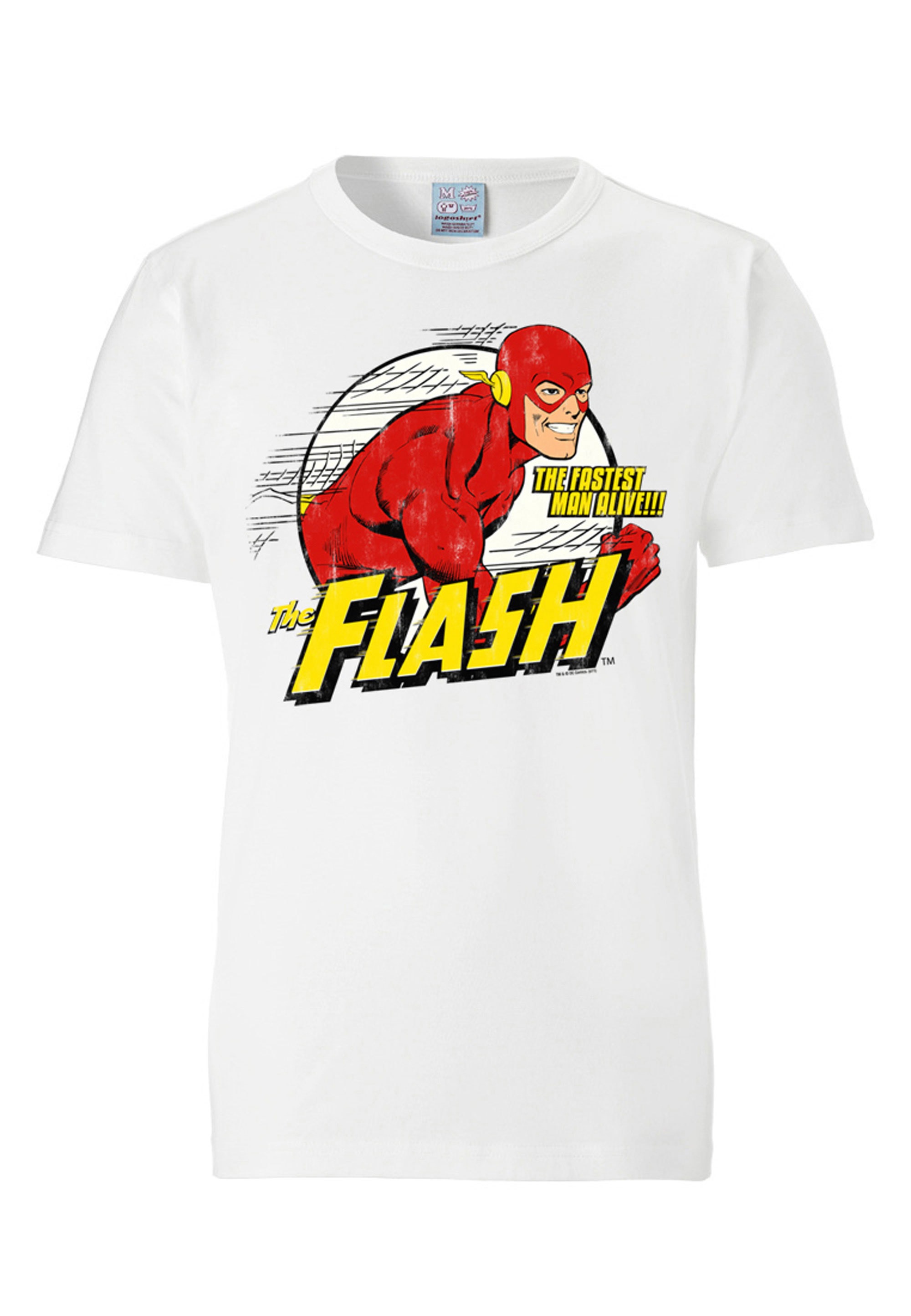 Thumbnail - LOGOSHIRT T-Shirt "DC Comics - Flash, Fastest Man Alive" mit lizenziertem Print