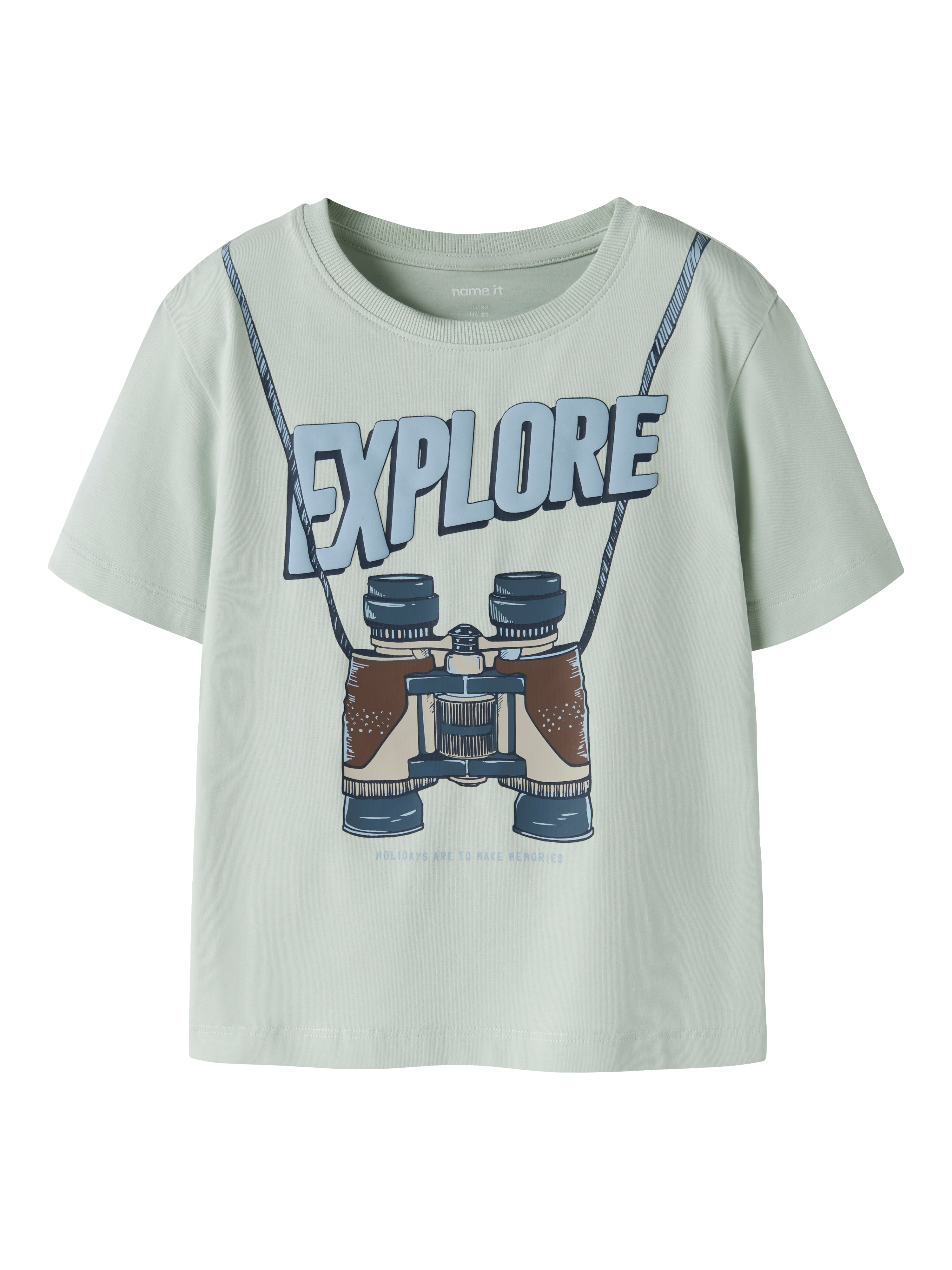 Name It T-Shirt "NMMHOLLI SS NREG TOP BOX" Baumwollmischung, regular fit