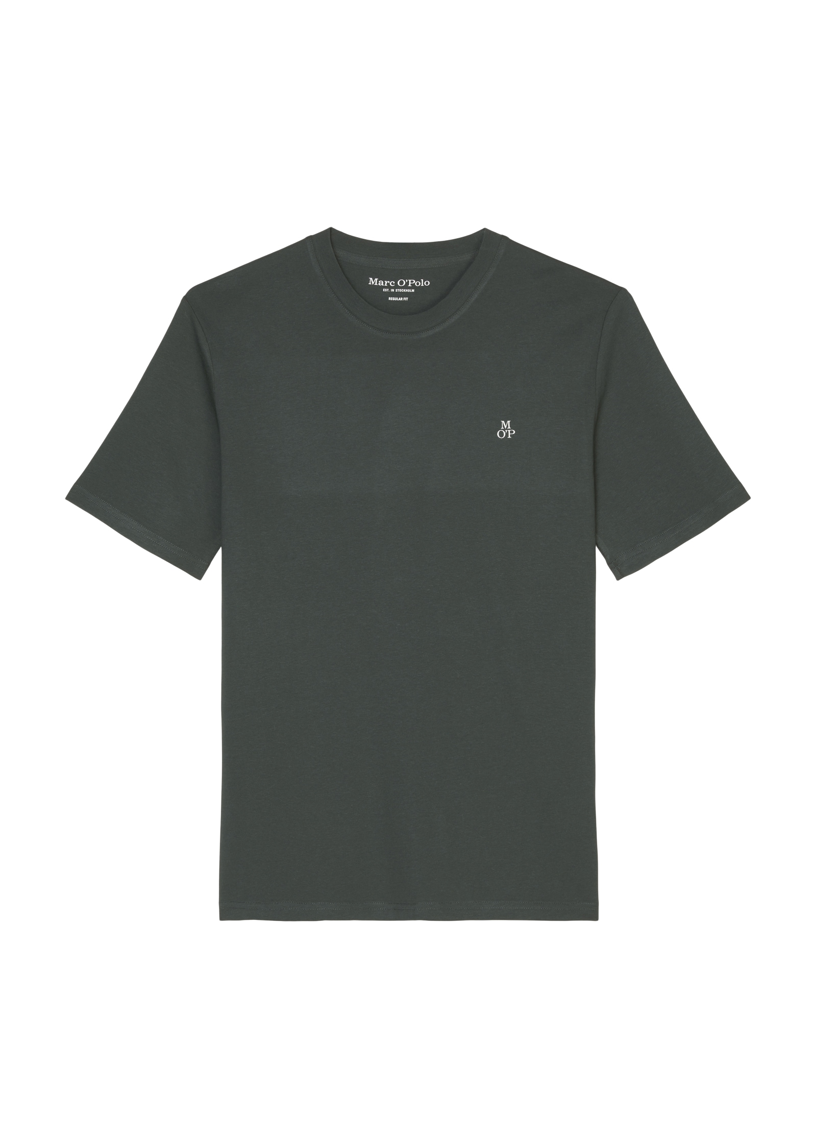 Marc O'Polo T-Shirt »T-shirt, short sleeve, logo print, ribbed collar«