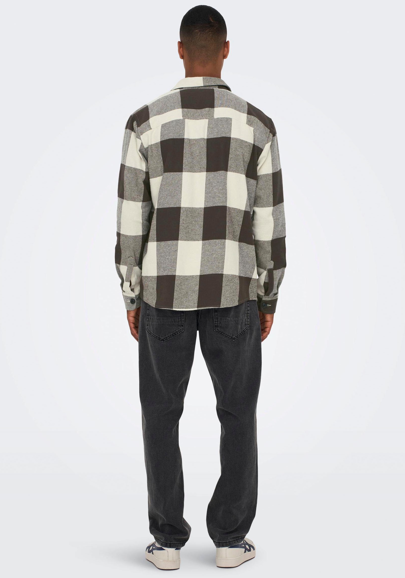 ONLY & SONS Karohemd »MILO LIFE CHECK OVERSHIRT«