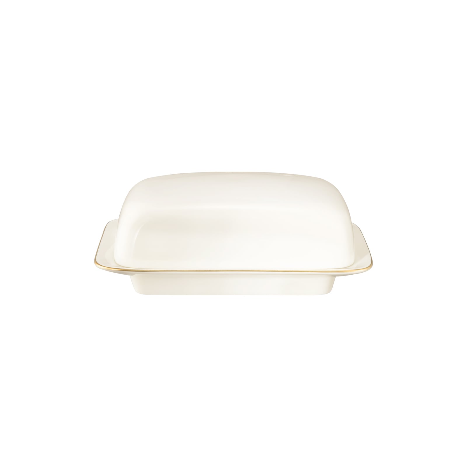 Seltmann Weiden Butterdose "Butterdose Savona Goldlinie 250 g creme" Spülmaschinenfest, Mikrowellensicher, Ofenfest