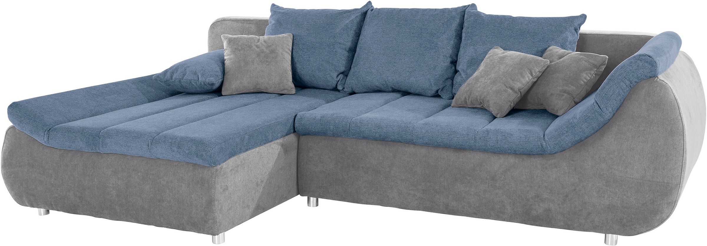 Thumbnail - Home affaire Ecksofa "Imola, elegant und modern, aktuelle Steppung im Sitz, bequem, L-Form" frei im Raum stellbar, wahlw...