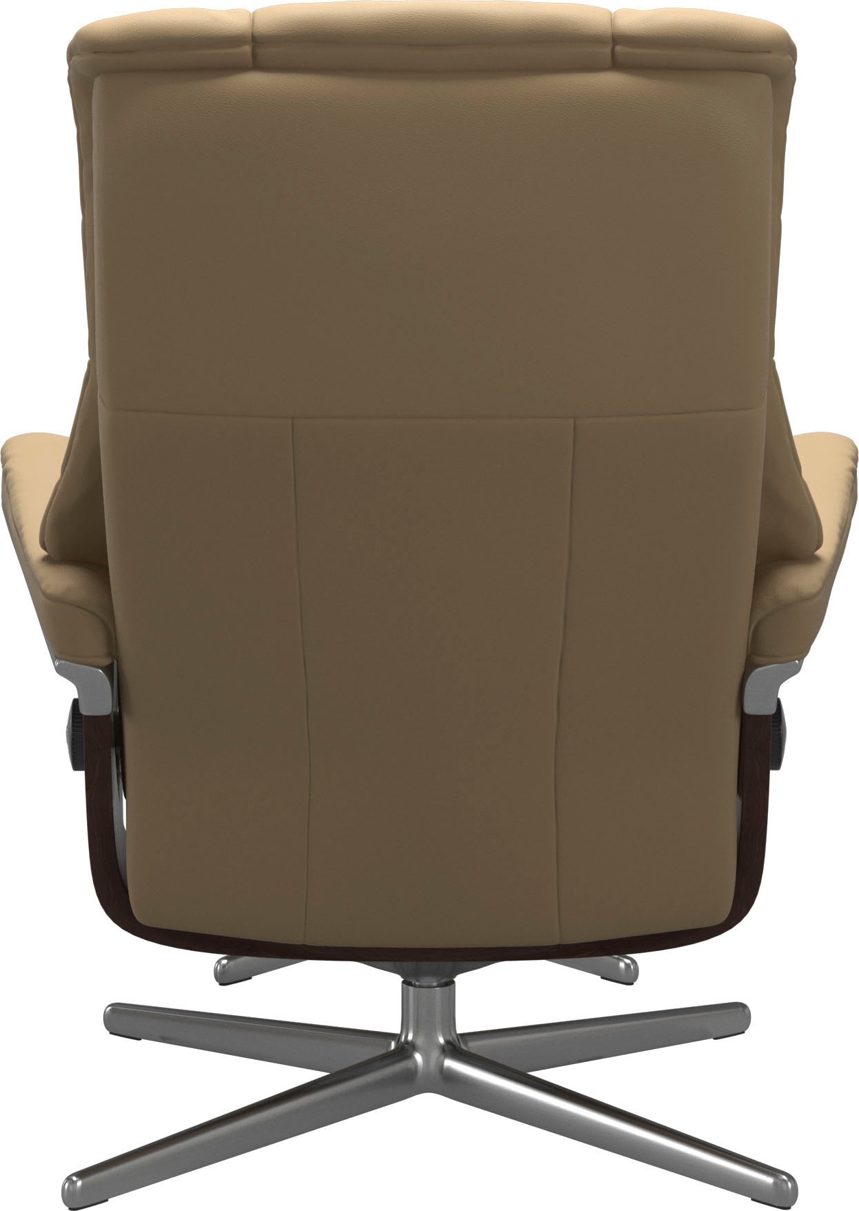Thumbnail - Stressless "Mayfair" Set, Relaxsessel mit Hocker, mit Hocker, mit Cross Base, Größe S, M & L, Holzakzent Braun