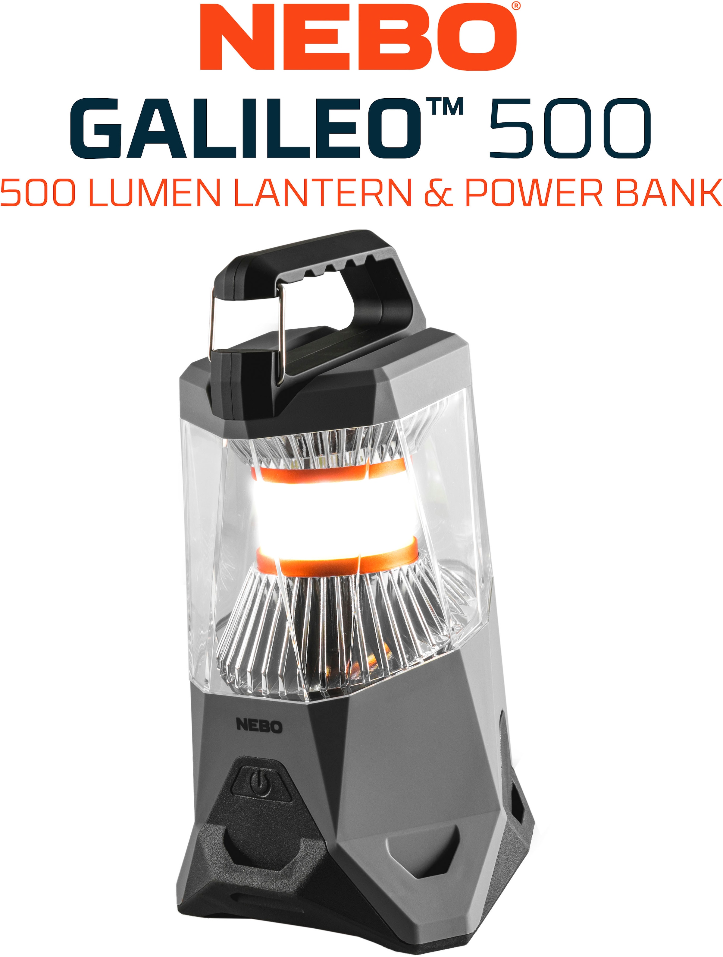 NEBO LED Taschenlampe »Nebo GALILEO™ 500« Set, Taschenlampe inkl. Ladekabel, 2 Stk. tlg.