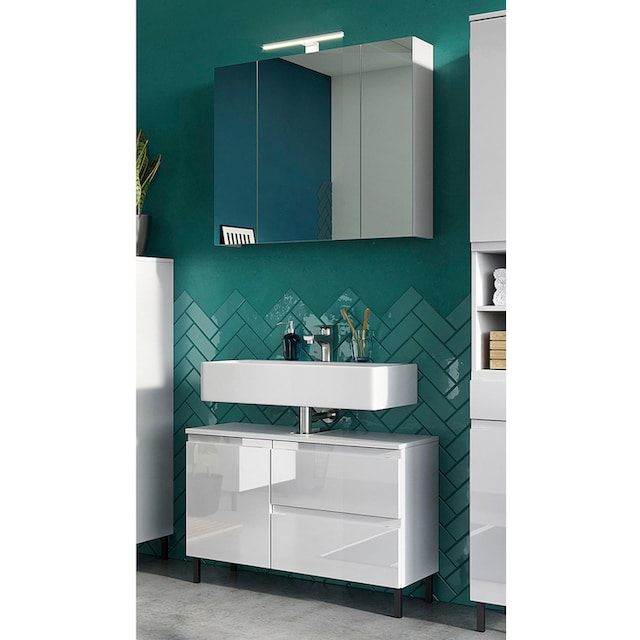 GERMANIA Badmöbel-Set »Scantic«, (2 St.), bestehend aus  Waschbeckenunterschrank und Spiegel bestellen | BAUR