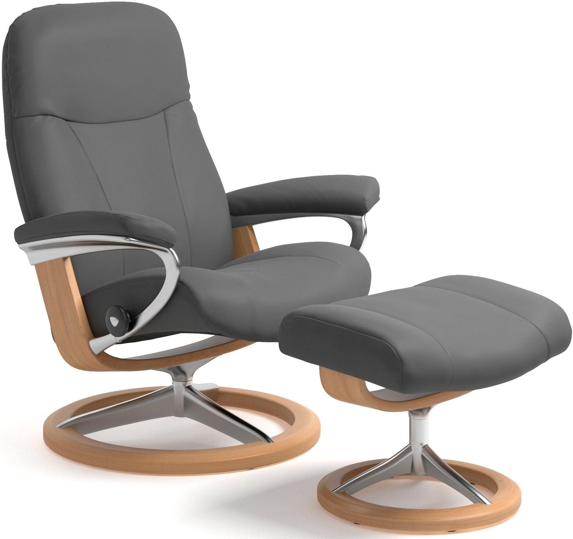 Stressless® Relaxsessel »Garda«, mit Signature Base, Größe M, Gestell Eichefarben