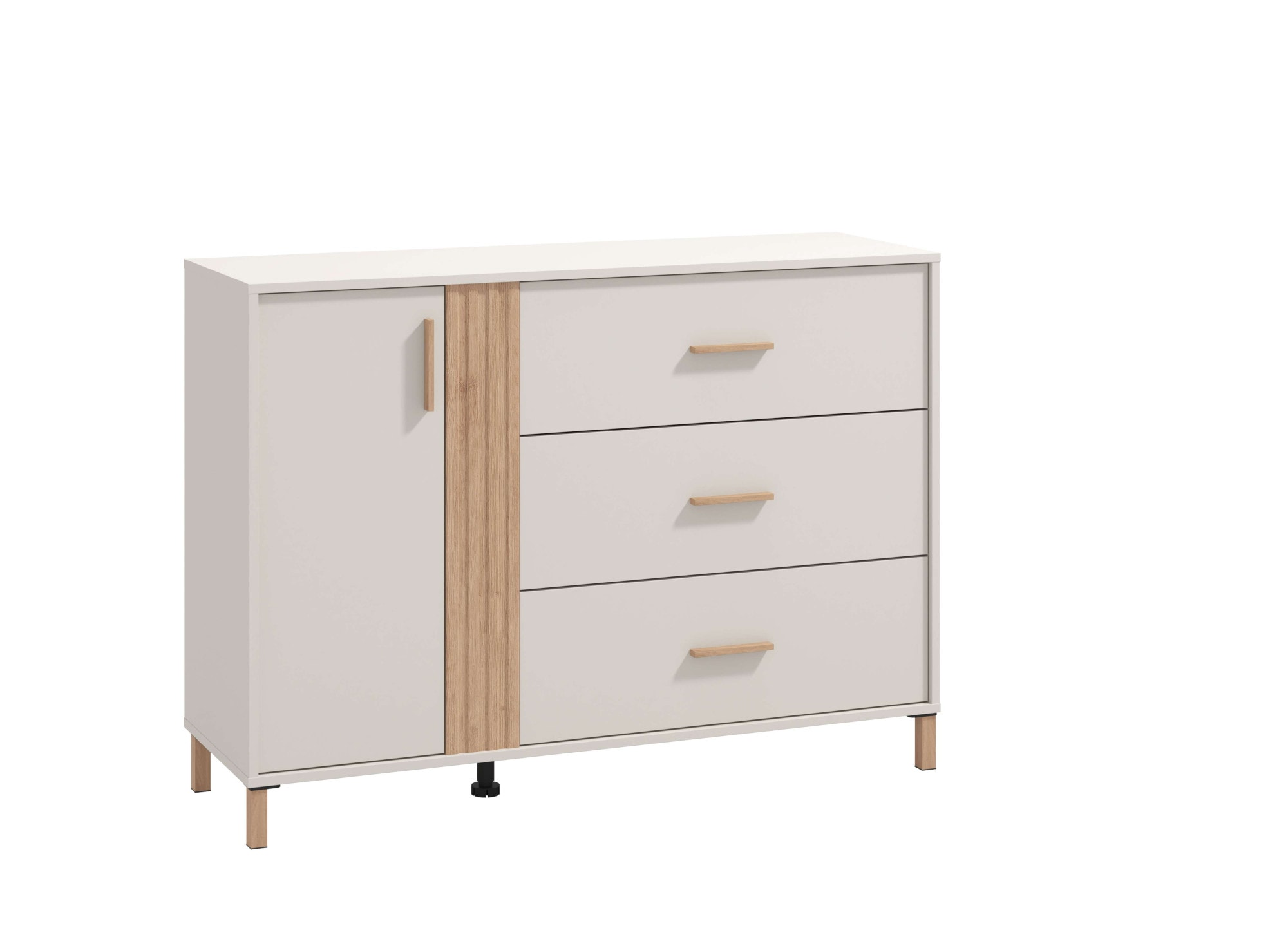 Home affaire Kommode "Belfort Schubladenkommode Sideboard 3 Schubladen und 1 Tür", 125x40x90, FSC-zertifizierter Holzwer