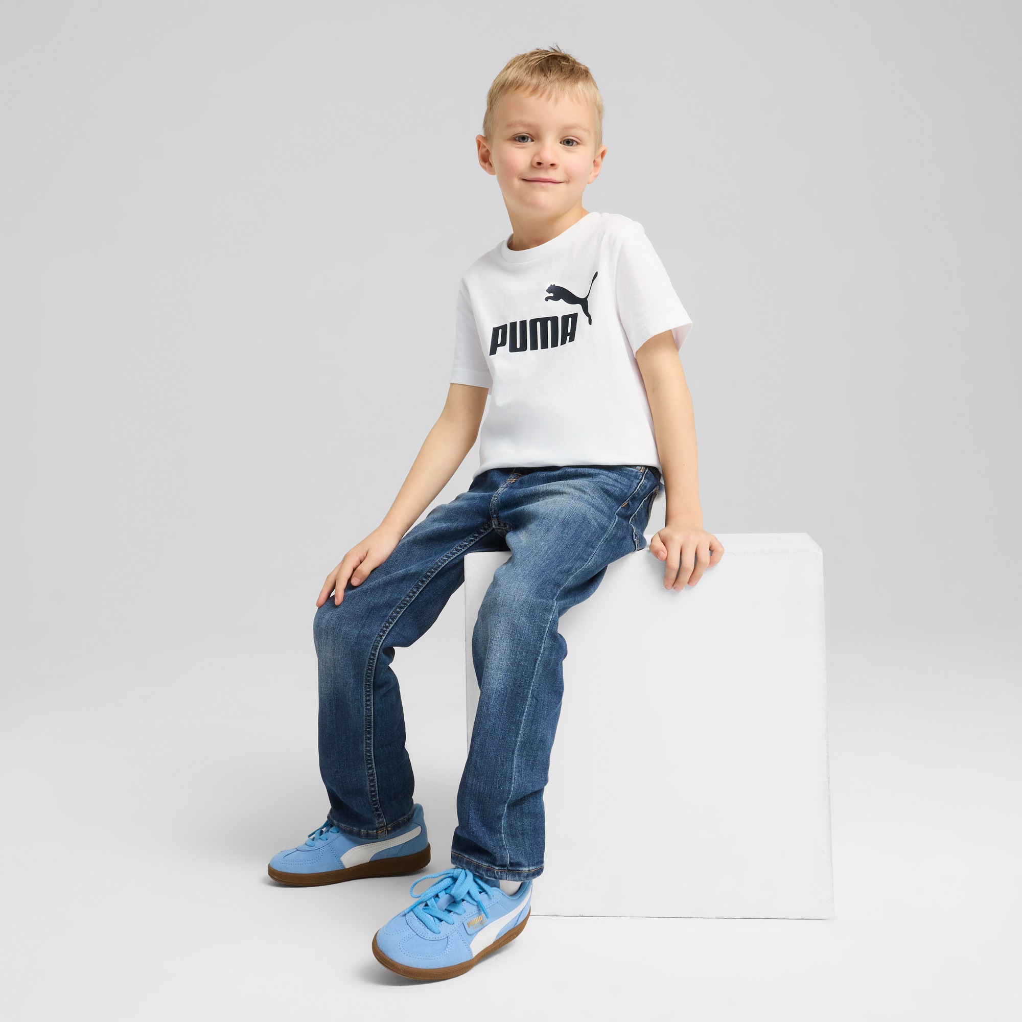 Thumbnail - PUMA T-Shirt "ESS NO. 1 LOGO TEE PS" Regular Fit, Kurzarm, für Kinder, Rundhalsausschnitt