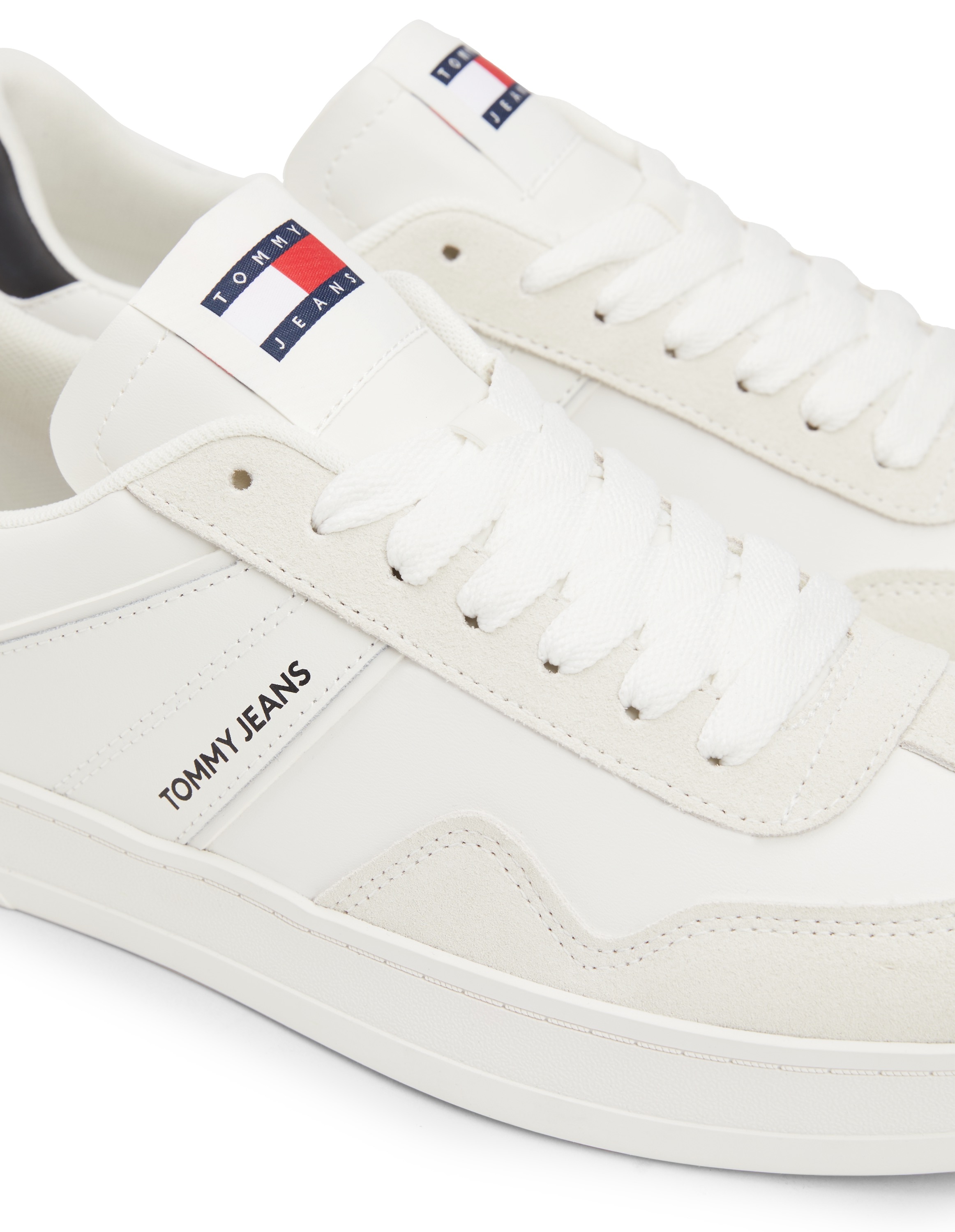 Tommy Jeans Plateausneaker "TJM LEATHER RETRO CUPSOLE", Freizeitschuh, Halb günstig online kaufen