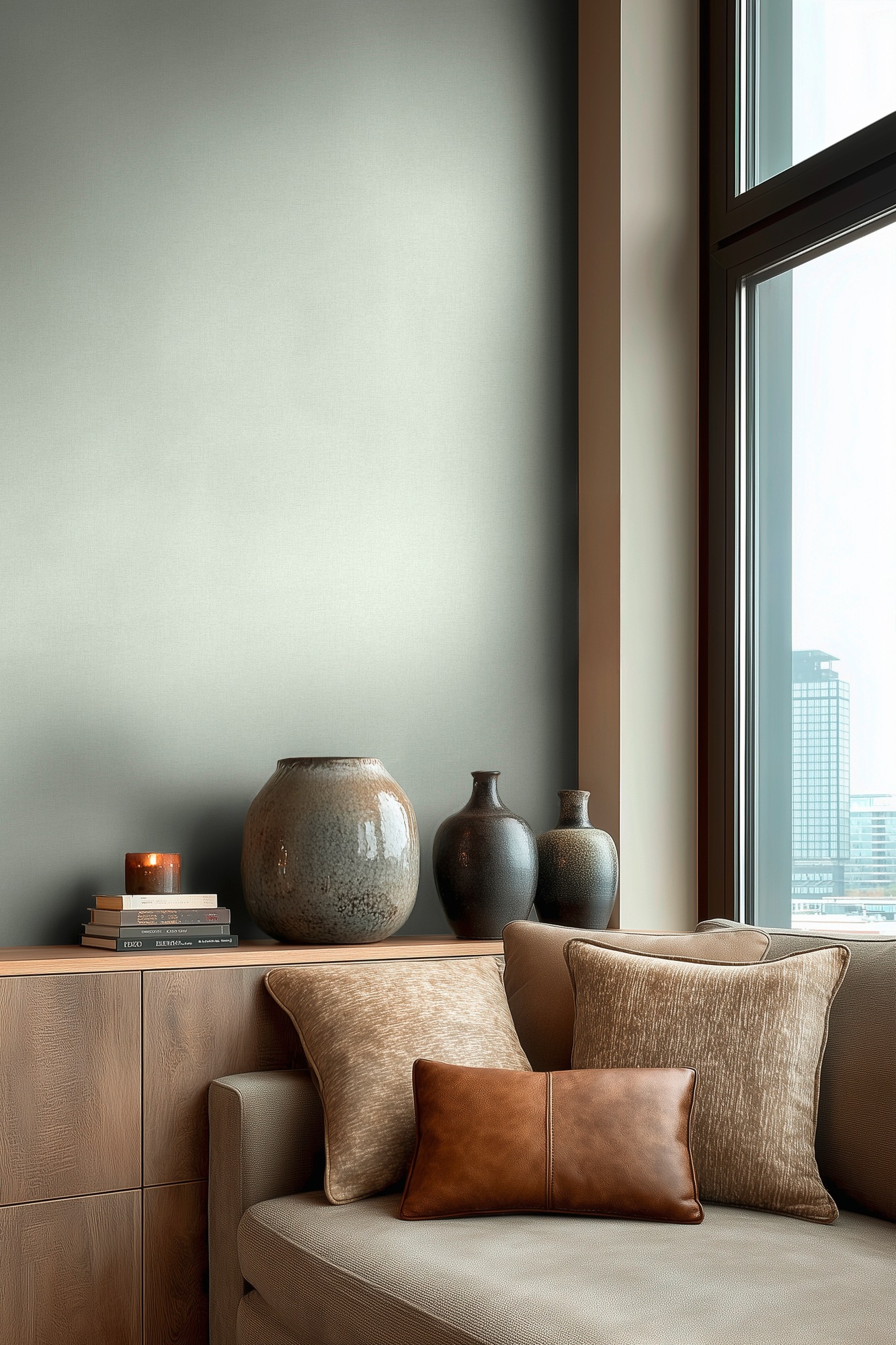 living walls Vliestapete "Vibes & Styles Pure Linen Vliestapete" uni leicht strukturiert Dezente Struktur mit feiner Textiloptik und zeitlos eleganter Wirkung