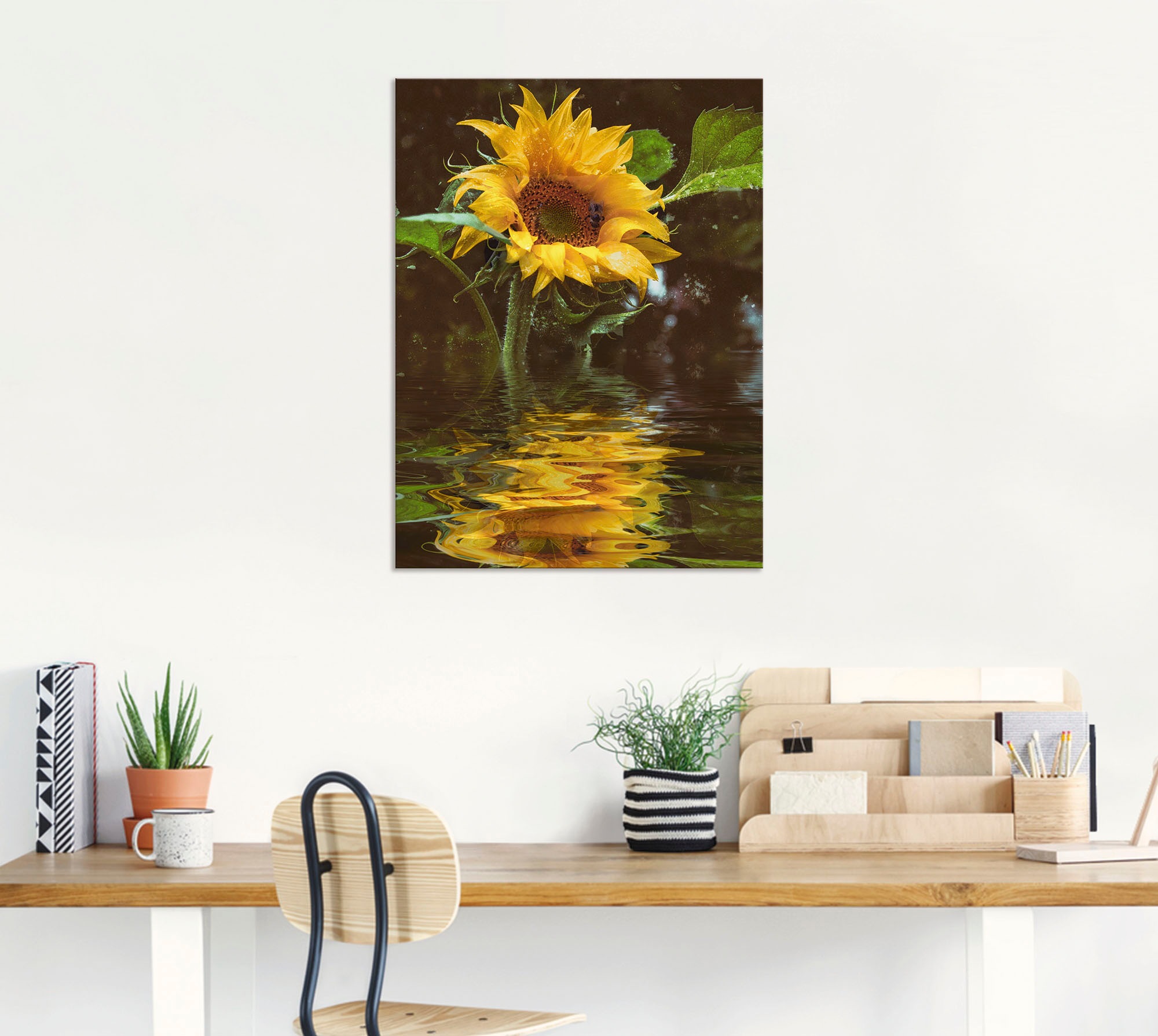 Artland Wandbild »Sonnenblume«, Blumen, (1 St.), als Alubild, Outdoorbild, Leinwandbild, Poster, Wandaufkleber