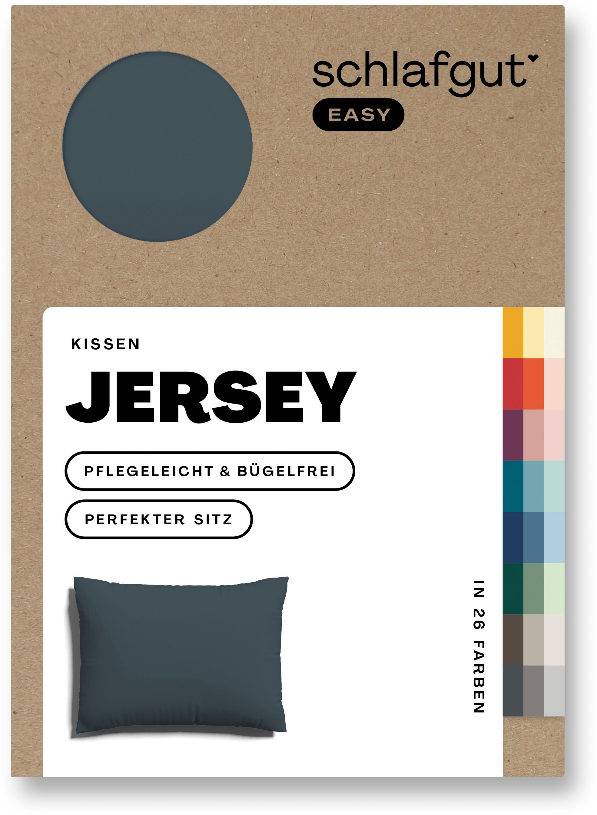 Schlafgut Kissenbezug "EASY Jersey" Kissenhülle mit Reißverschluss, weich u günstig online kaufen