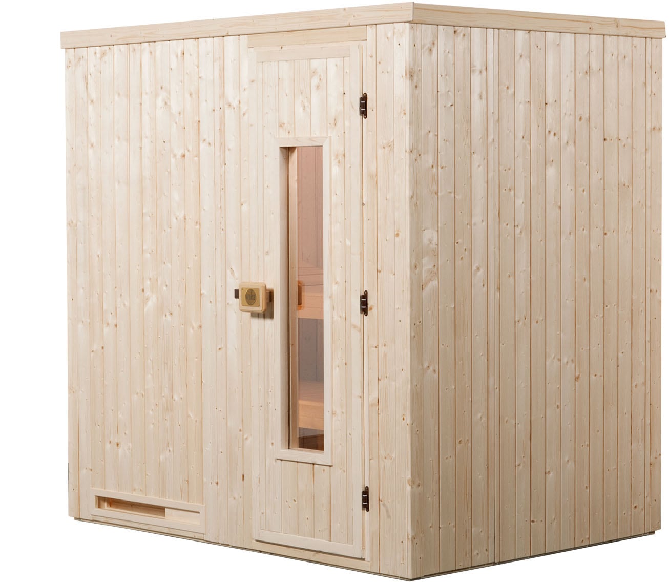 weka Sauna "Elementsauna HALMSTAD 1", vorgefertigte Elemente, isolierte Holztür