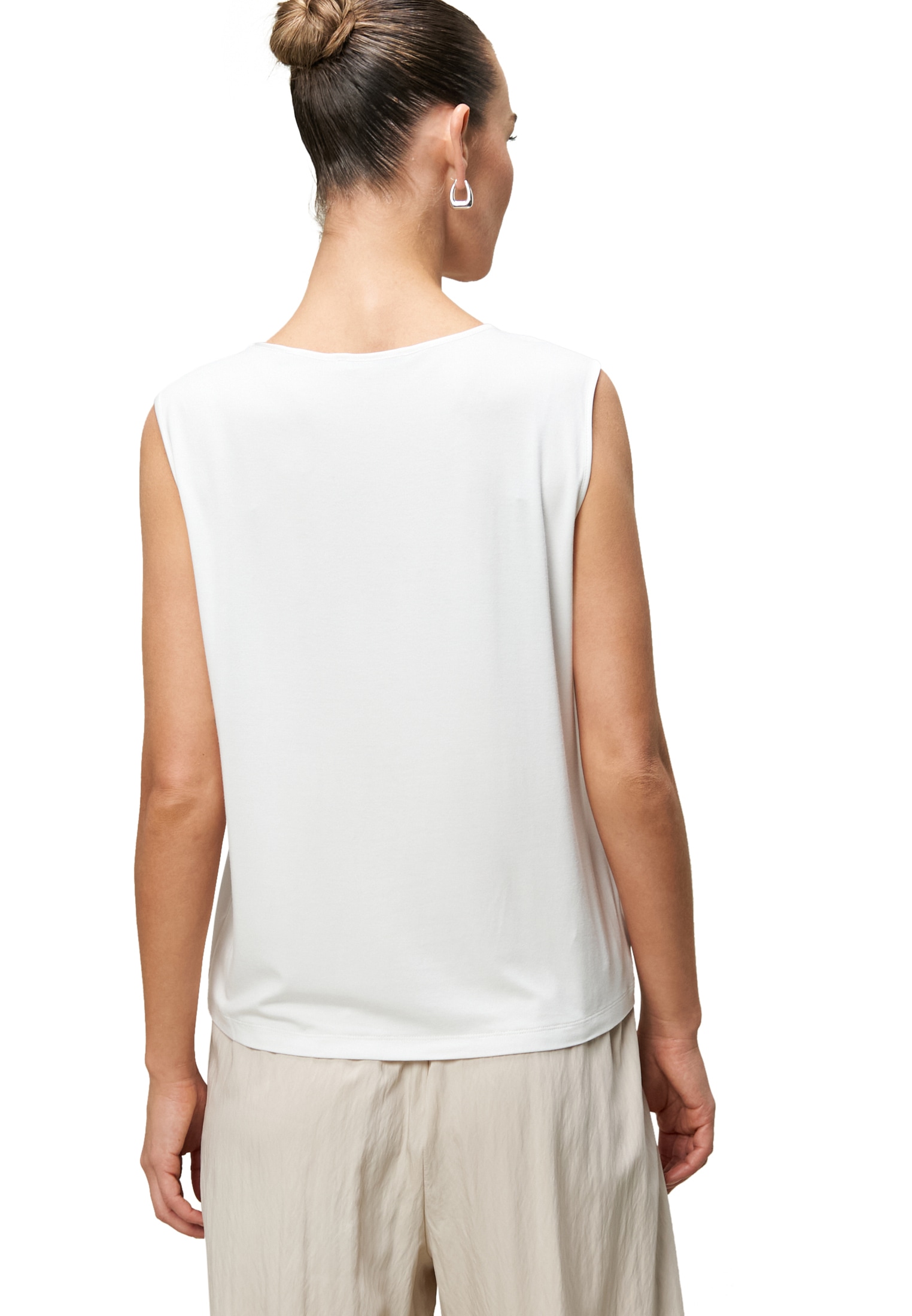 Zero T-Shirt »zero Satinshirt mit Lochmuster am Ausschnitt«, (1 tlg.), weiteres Detail