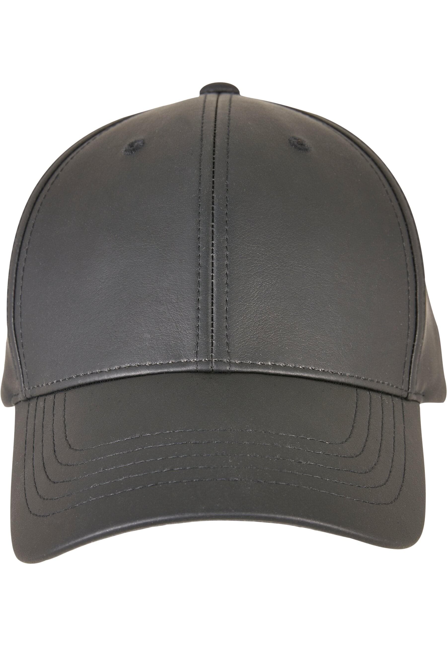 Flexfit Snapback Cap "Flexfit Accessoires Synthetic Leather Alpha Shape Dad Cap"