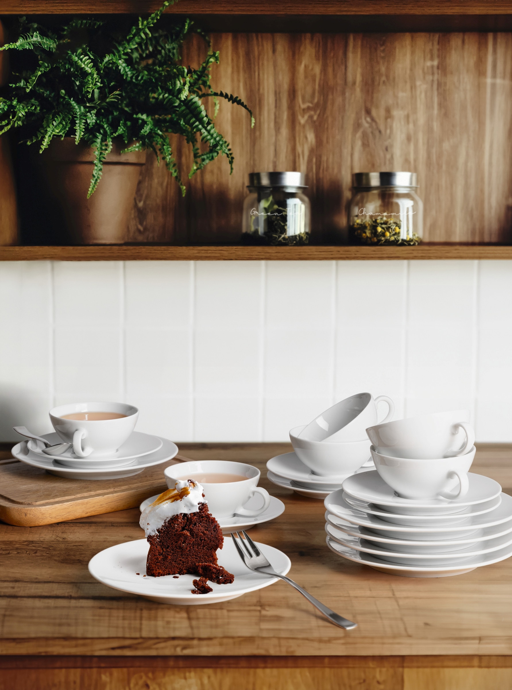 Seltmann Weiden Teeservice »Geschirr-Set Life«, (Set, 20 tlg.), Geschirr-Set, Teeservice, Made in Germany, 20 Teile, für 6 Personen