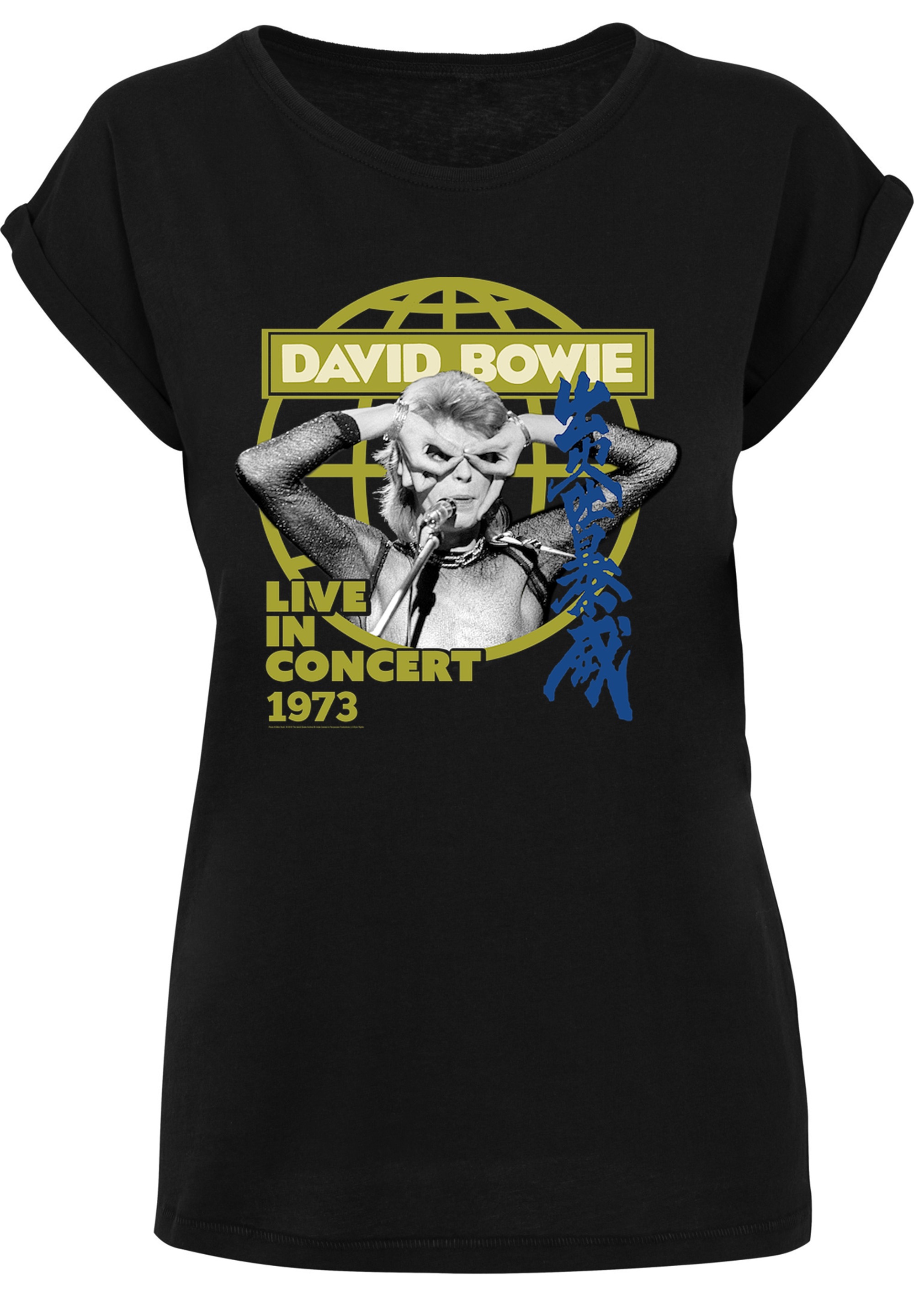 F4NT4STIC T-Shirt »David Bowie Live in Concert 1973«, Print