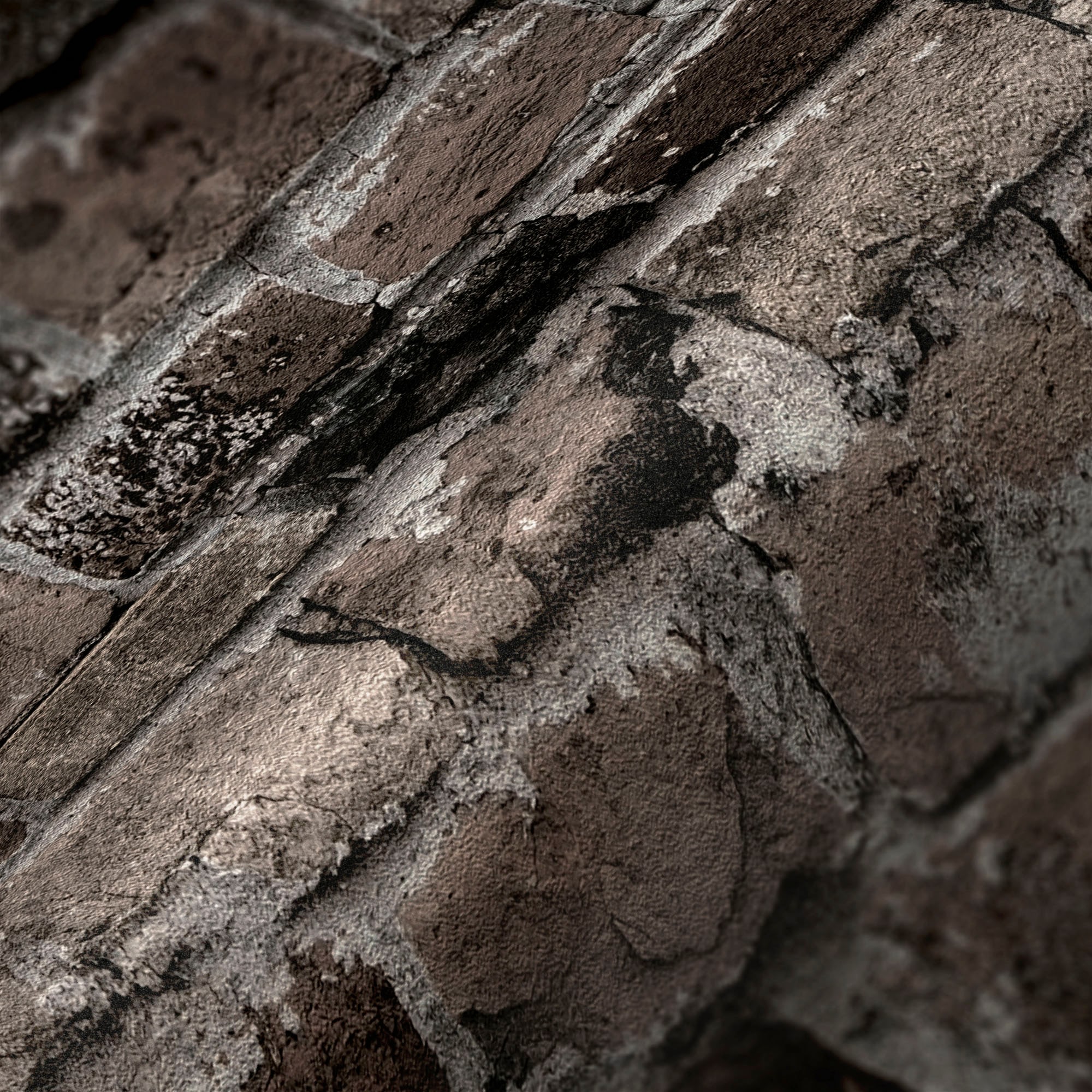 A.S. Création Vliestapete »Bricks & Stones Steinoptik«, matt-gemustert-neutral, Tapete Stein Tapeten Wohnzimmer Schlafzimmer Küche modern Design Optik