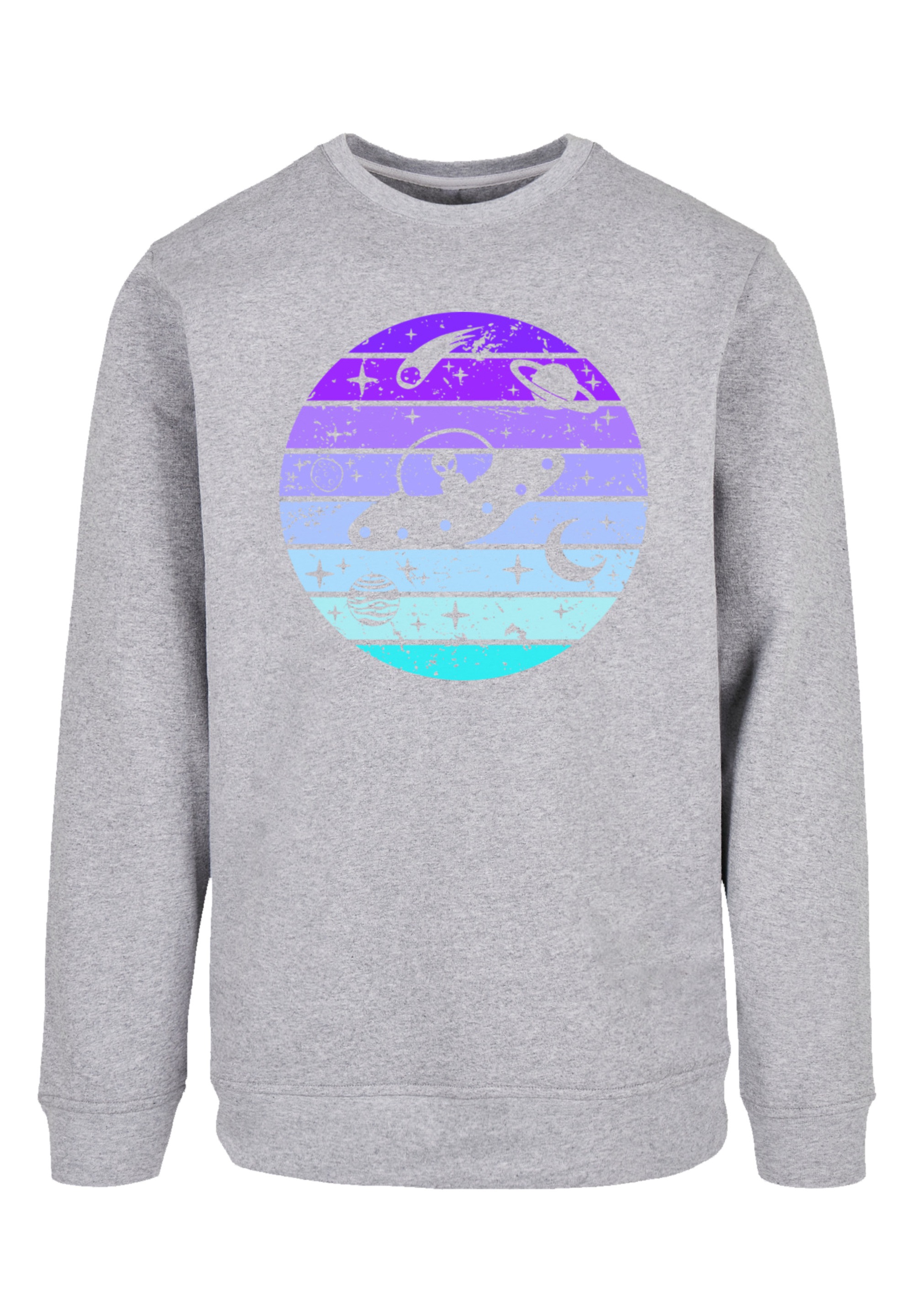 F4NT4STIC Sweatshirt »Retro Alien Weltraum Sonnenuntergang«, Premium Qualität