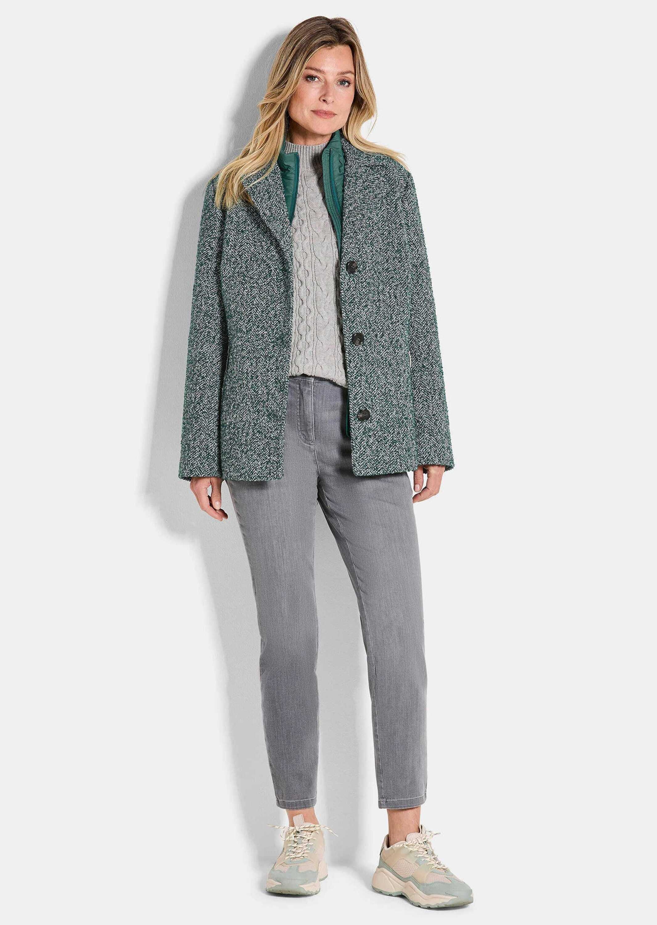 GOLDNER Kurzjacke "Kurzgröße Moderne Wolljacke mit Steppeinsatz" Mit Steppe günstig online kaufen