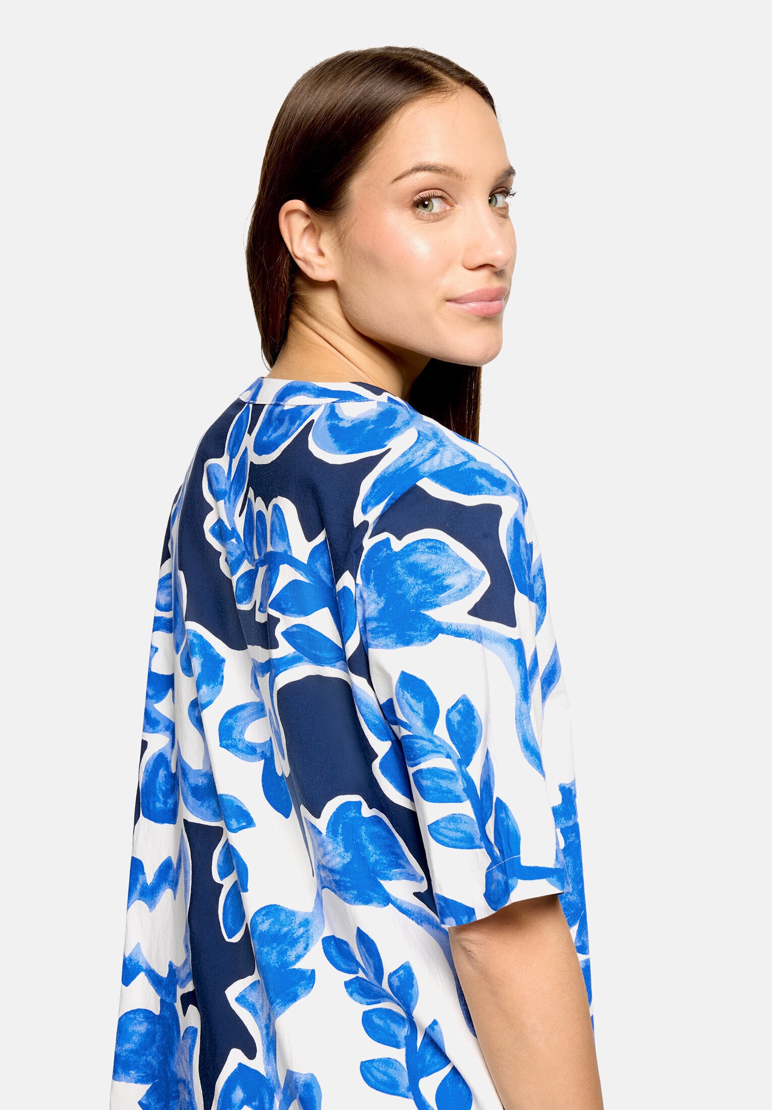 Betty&Co Hemdblusenkleid »Damen mit Print« Nahttasche