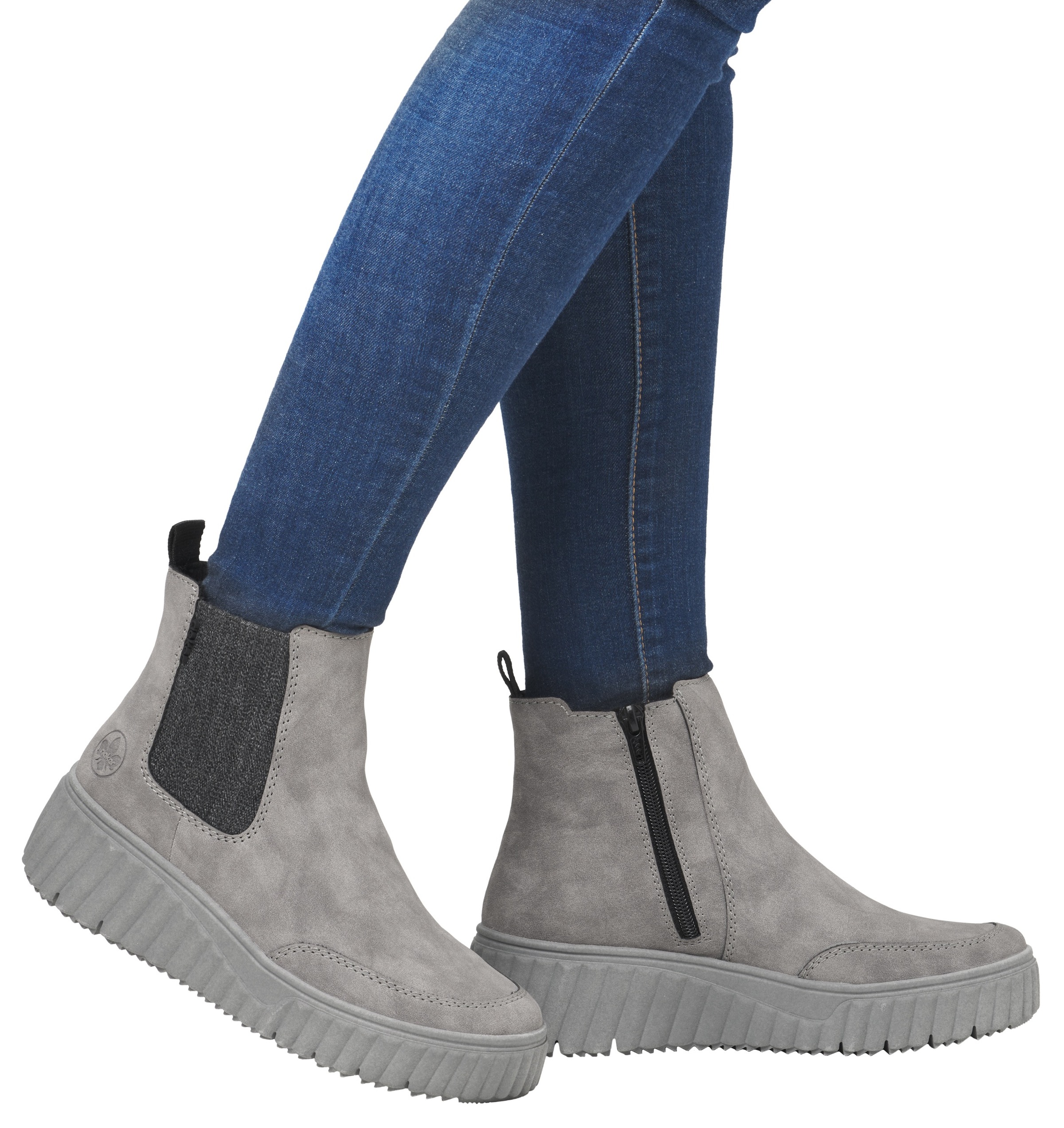 Rieker Chelseaboots, Schlupfboots, Keilstiefelette mit Anziehlasche